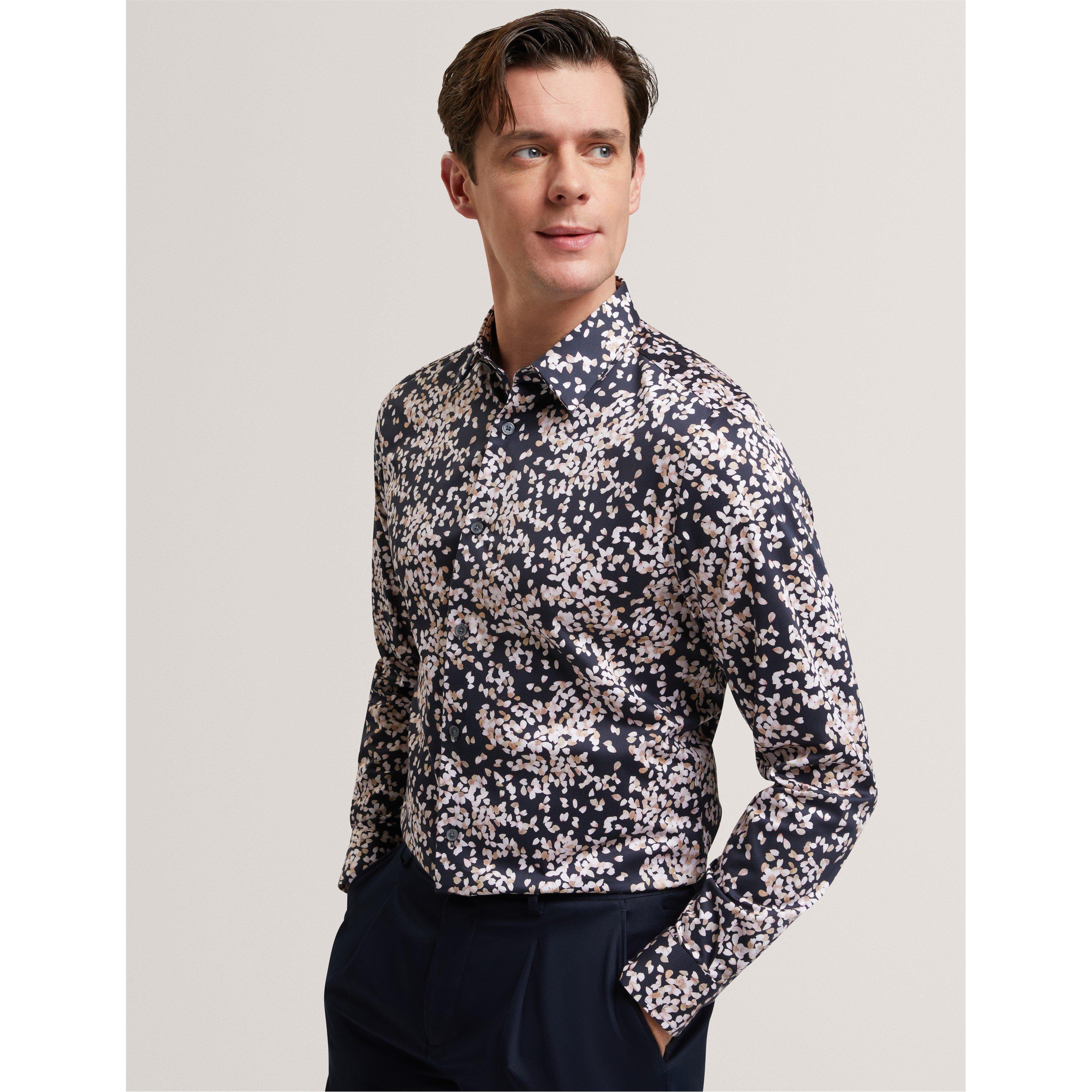 Navy - Ted Baker - Ted LS Botanicl Leaf Sn62 - 2