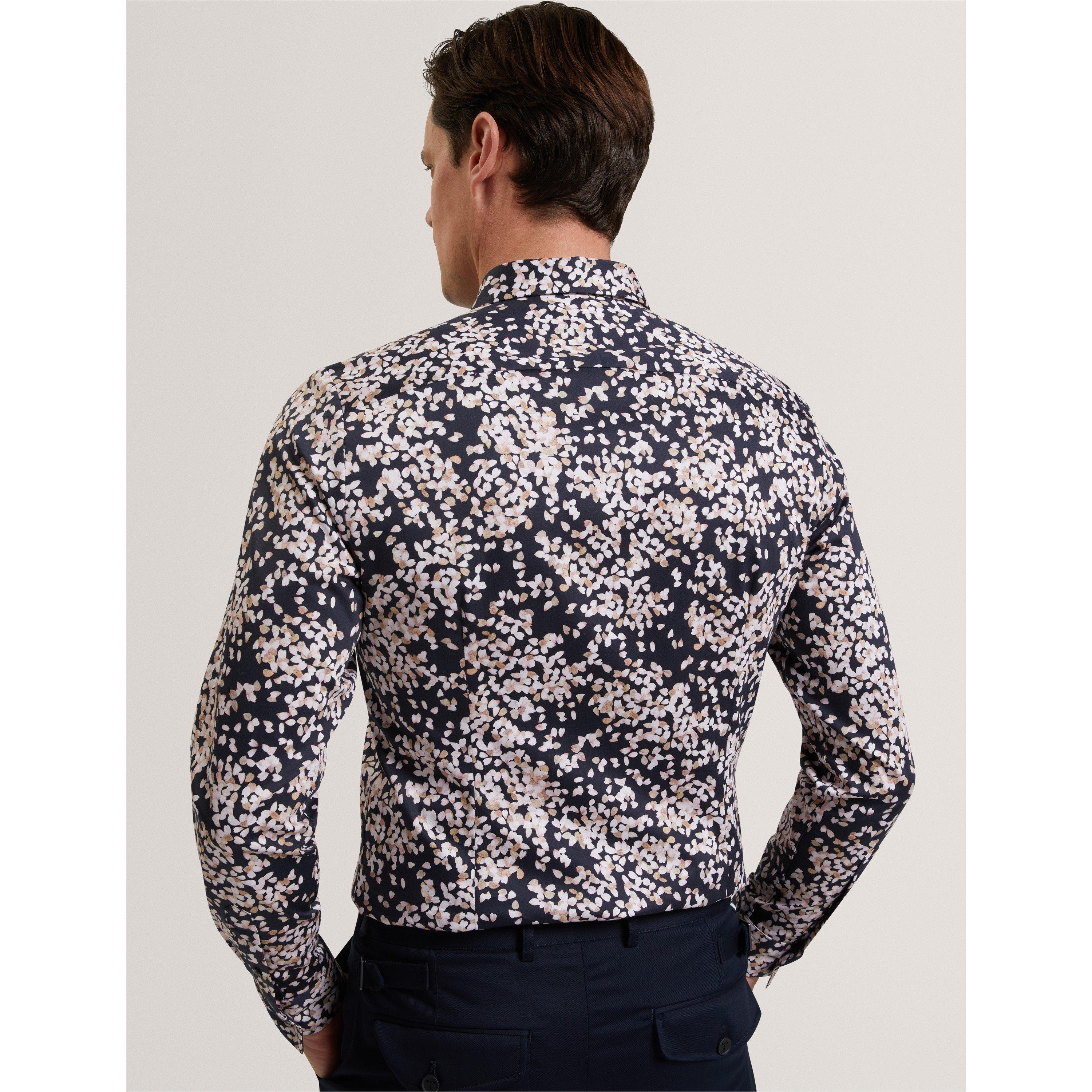 Navy - Ted Baker - Ted LS Botanicl Leaf Sn62 - 3