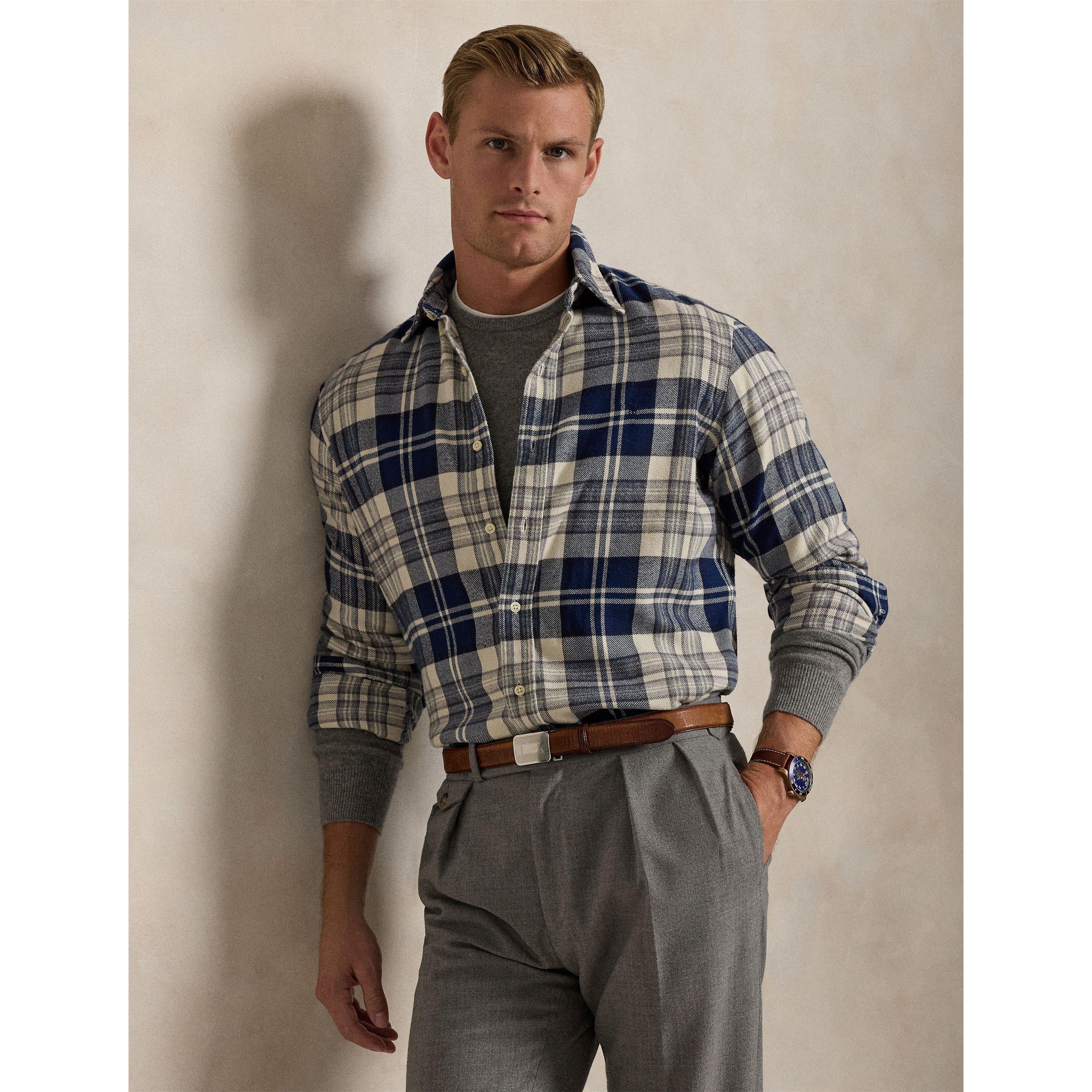 Off White Navy - Polo Ralph Lauren - Polo Flannel Check L Sn64 - 2