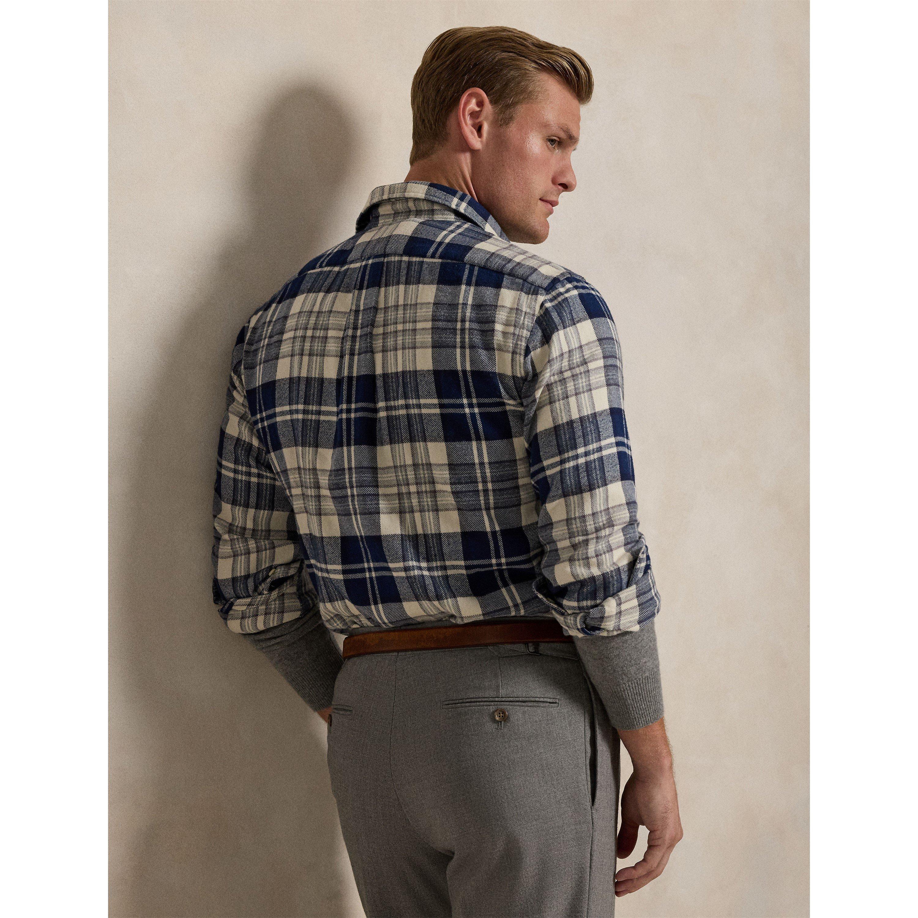 Off White Navy - Polo Ralph Lauren - Polo Flannel Check L Sn64 - 3