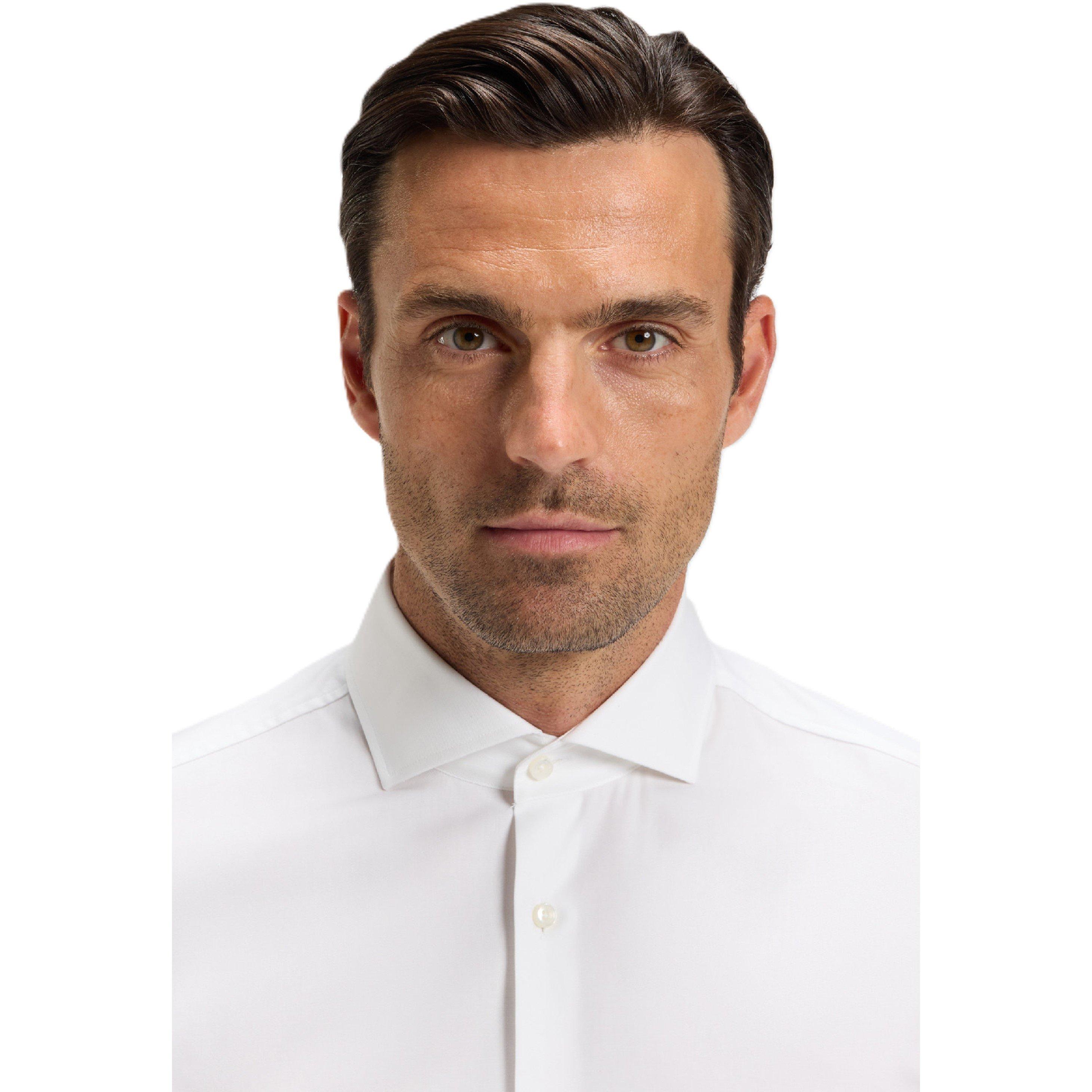 White - Boss - H-Hank-Spread-Dc-214 10245426 Oxford Shirt Mens - 3