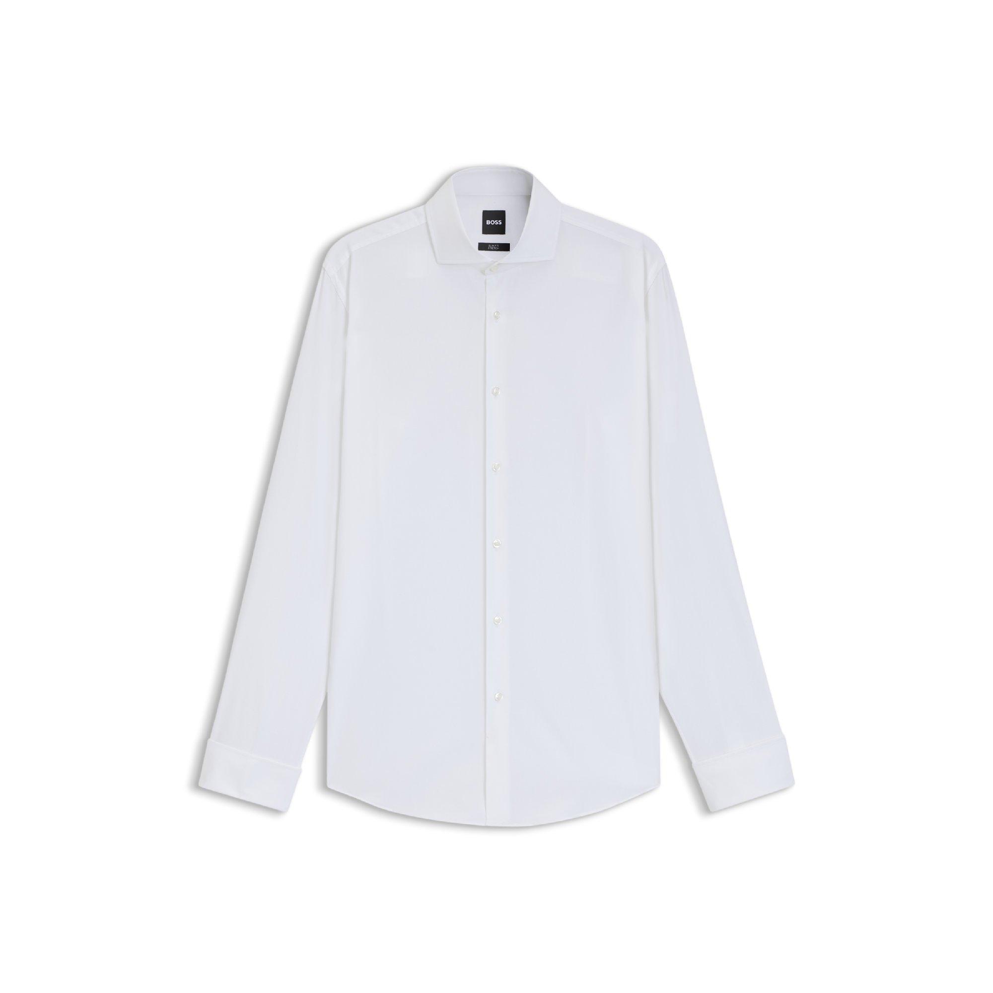 White - Boss - H-Hank-Spread-Dc-214 10245426 Oxford Shirt Mens - 4