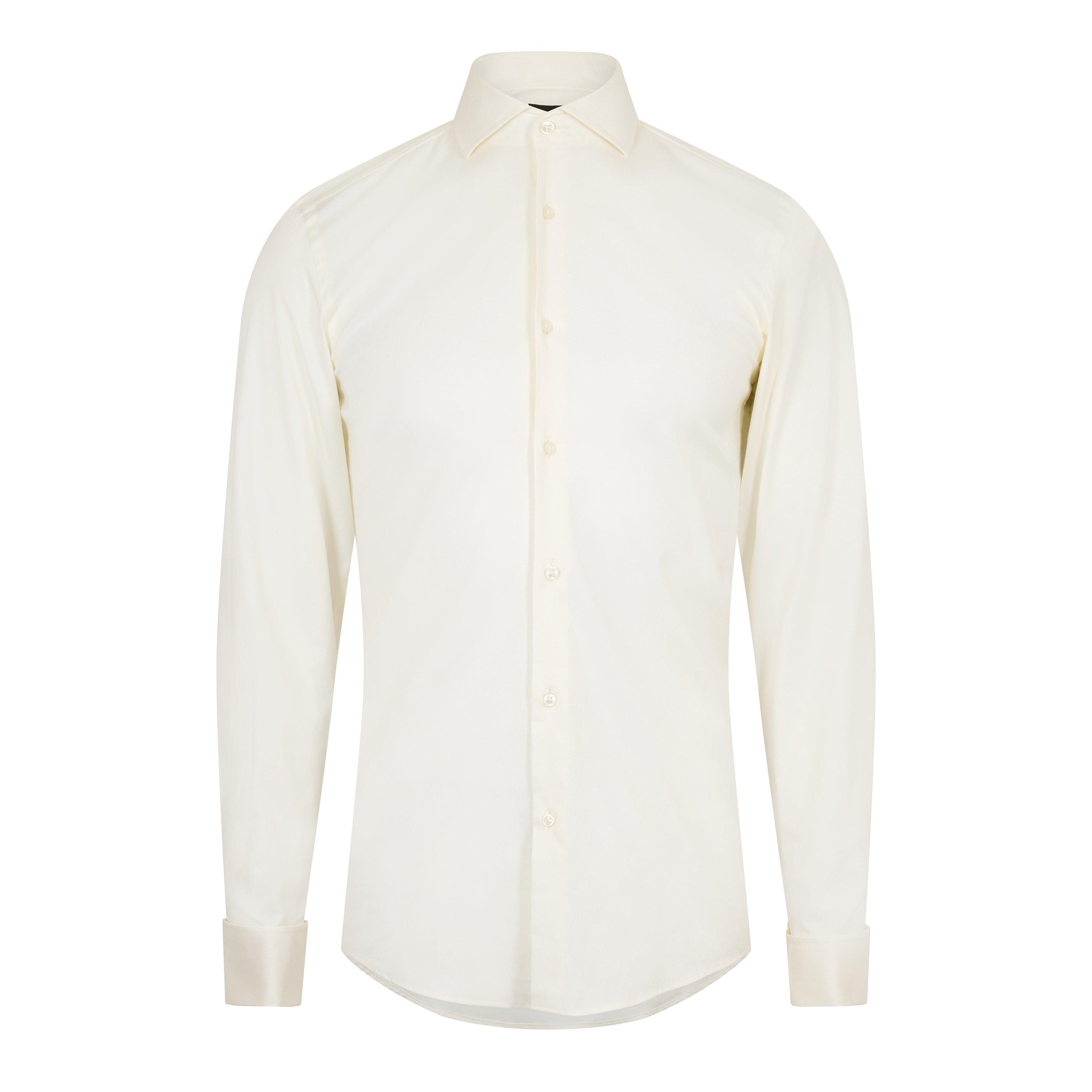 Natural - Boss - Men's H Hank Spread Long Sleeve Oxford Shirt - 1