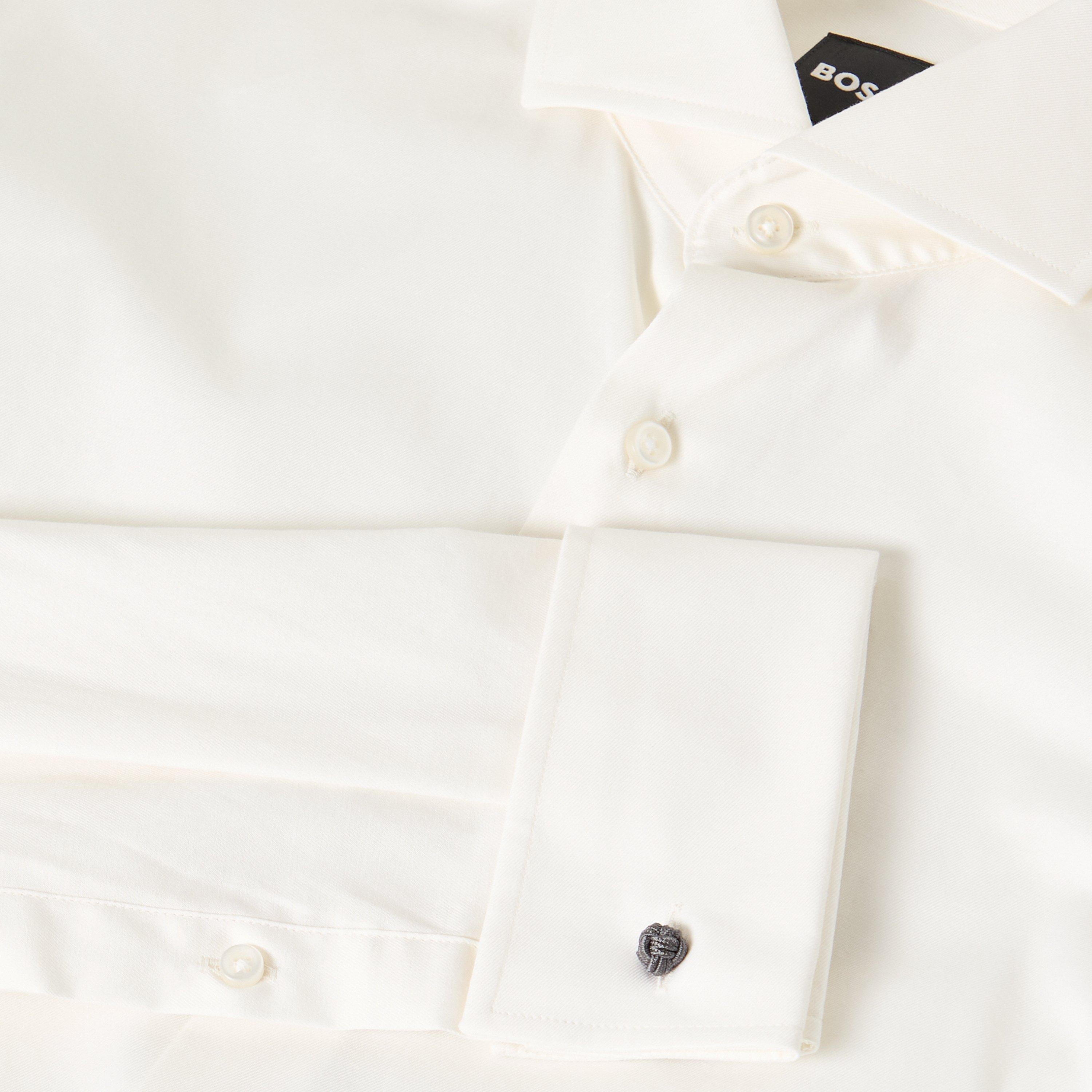 Natural - Boss - Men's H Hank Spread Long Sleeve Oxford Shirt - 3
