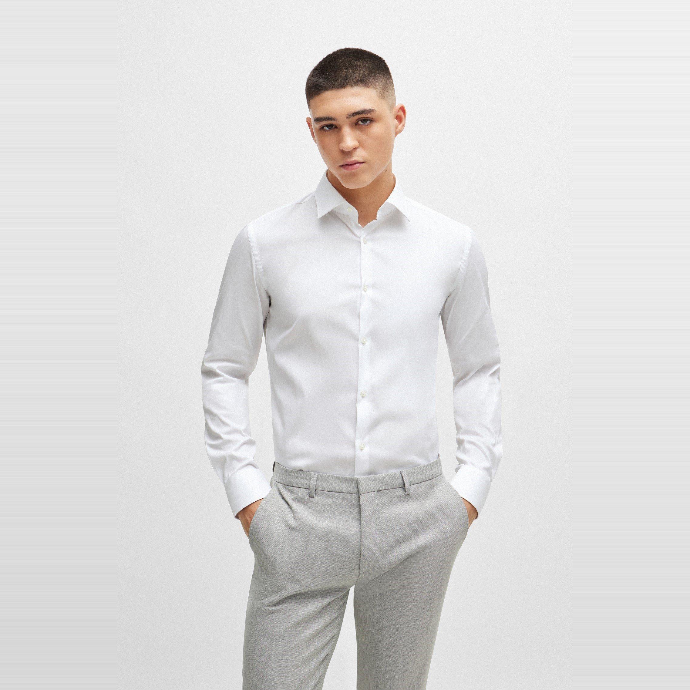 Open White - Boss - Kenno 10245845 01 Oxford Shirt Mens - 2