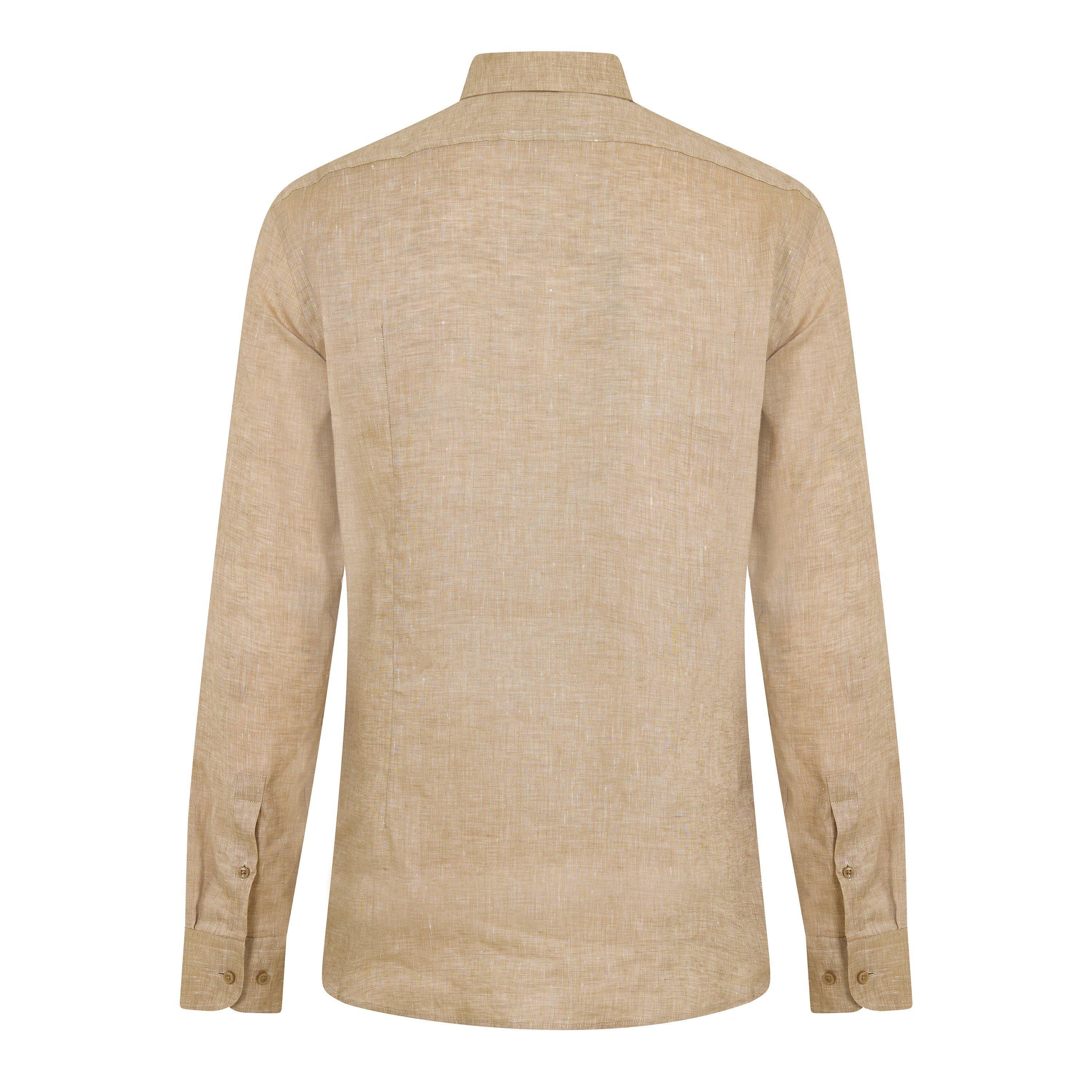 Light Beige - Boss - H-Hank-Kent-C1-214 10245742 02 Oxford Shirt Mens - 2