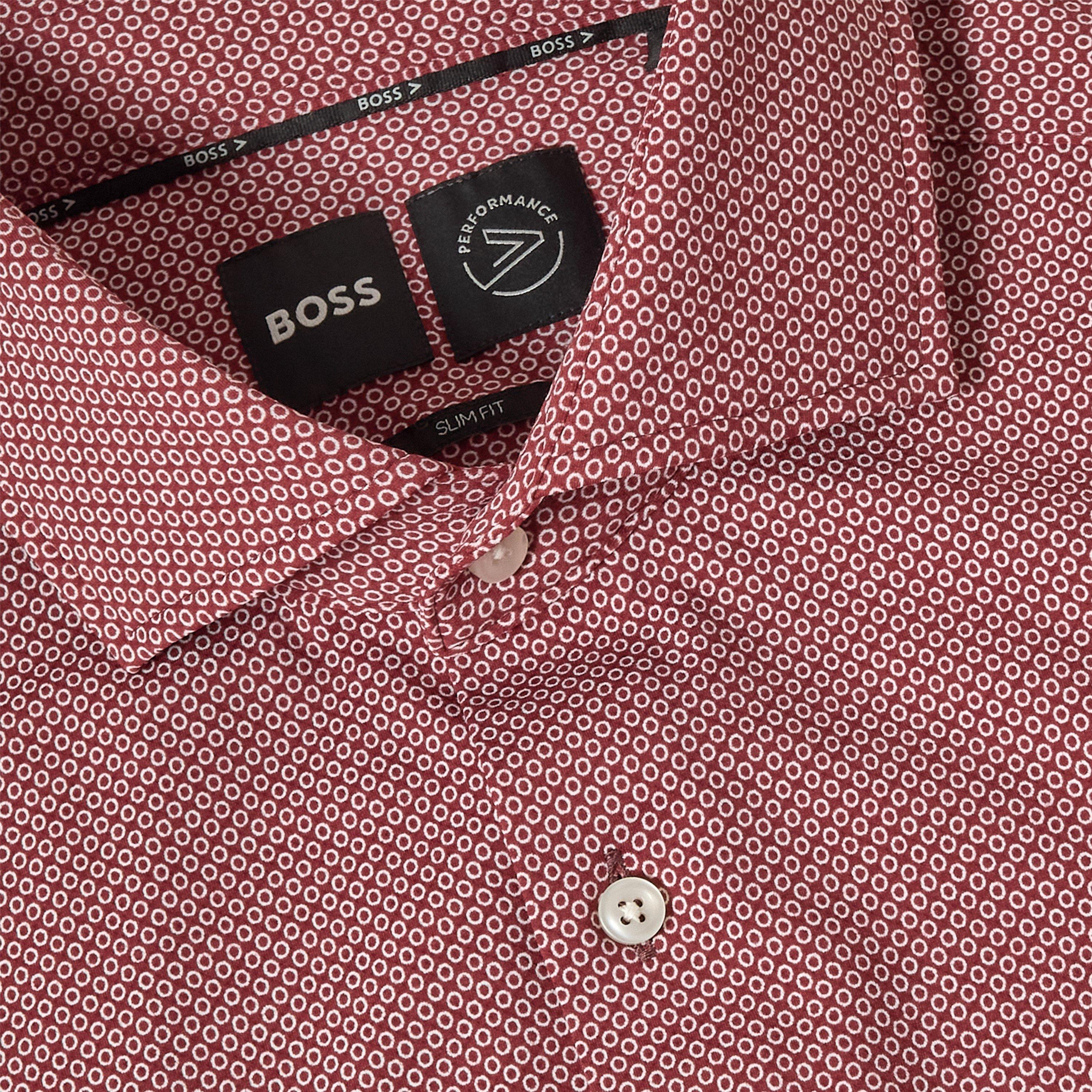 Open Brown - Boss - Men's Long Sleeve Oxford Shirt - 3