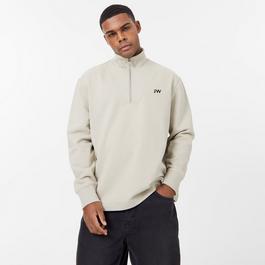 Jack Wills Flocked Quarter Zip Sweater