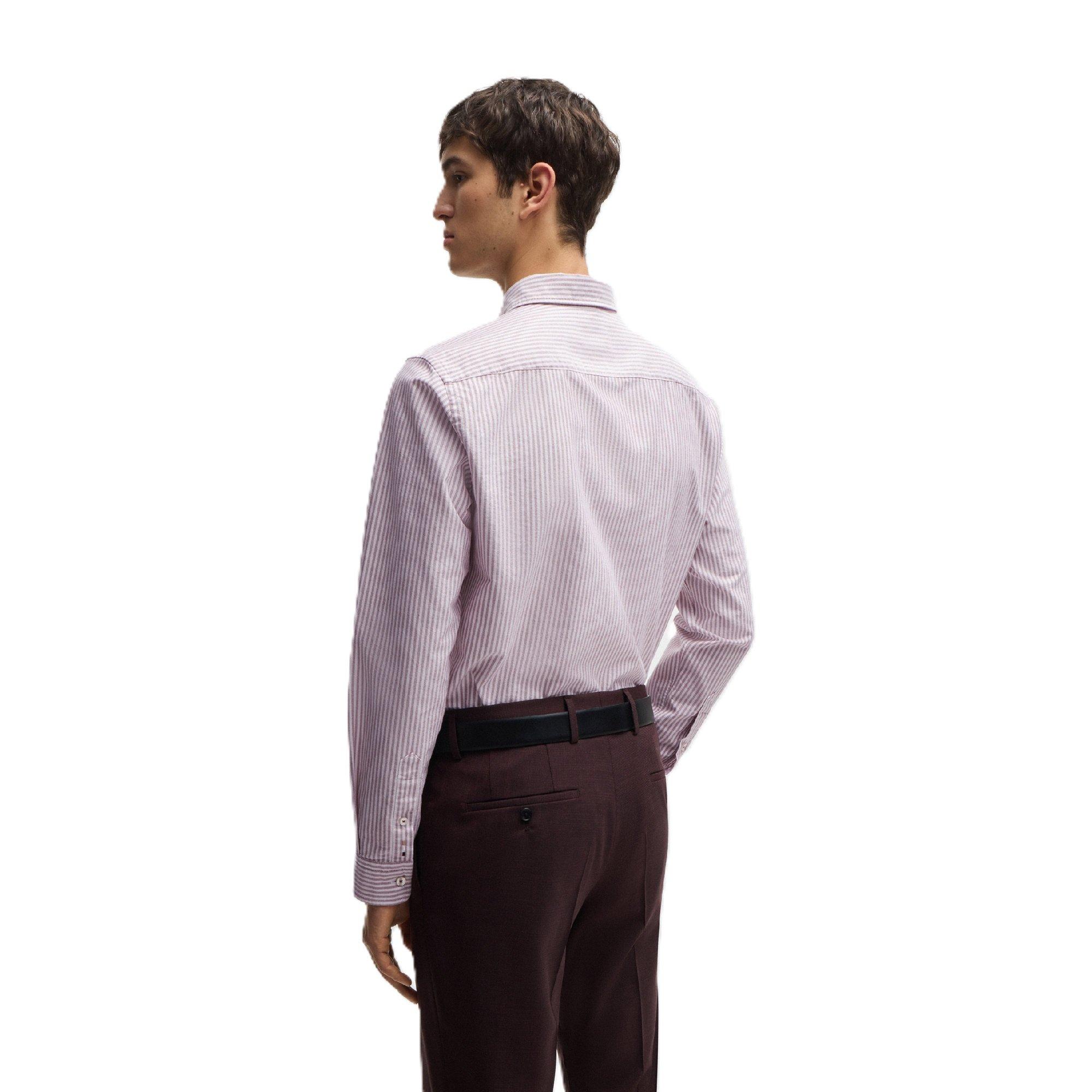 Dark Red - Boss - H-Roan-Bd-E-C1-243 10261880 01 Oxford Shirt Mens - 2