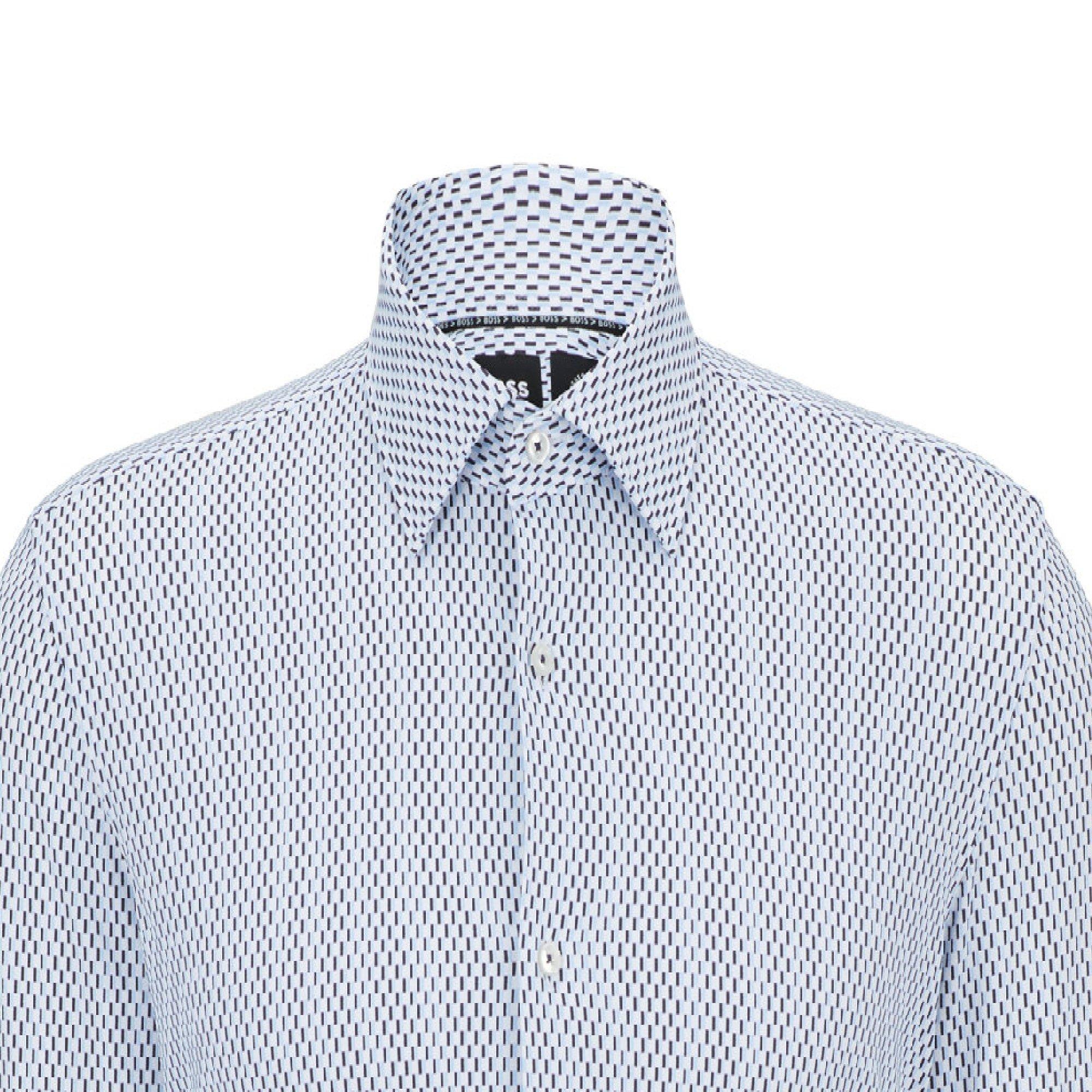 Pastel Blue - Boss - P-Hank-Kent-C1-222 10251334 01 Oxford Shirt Mens - 2