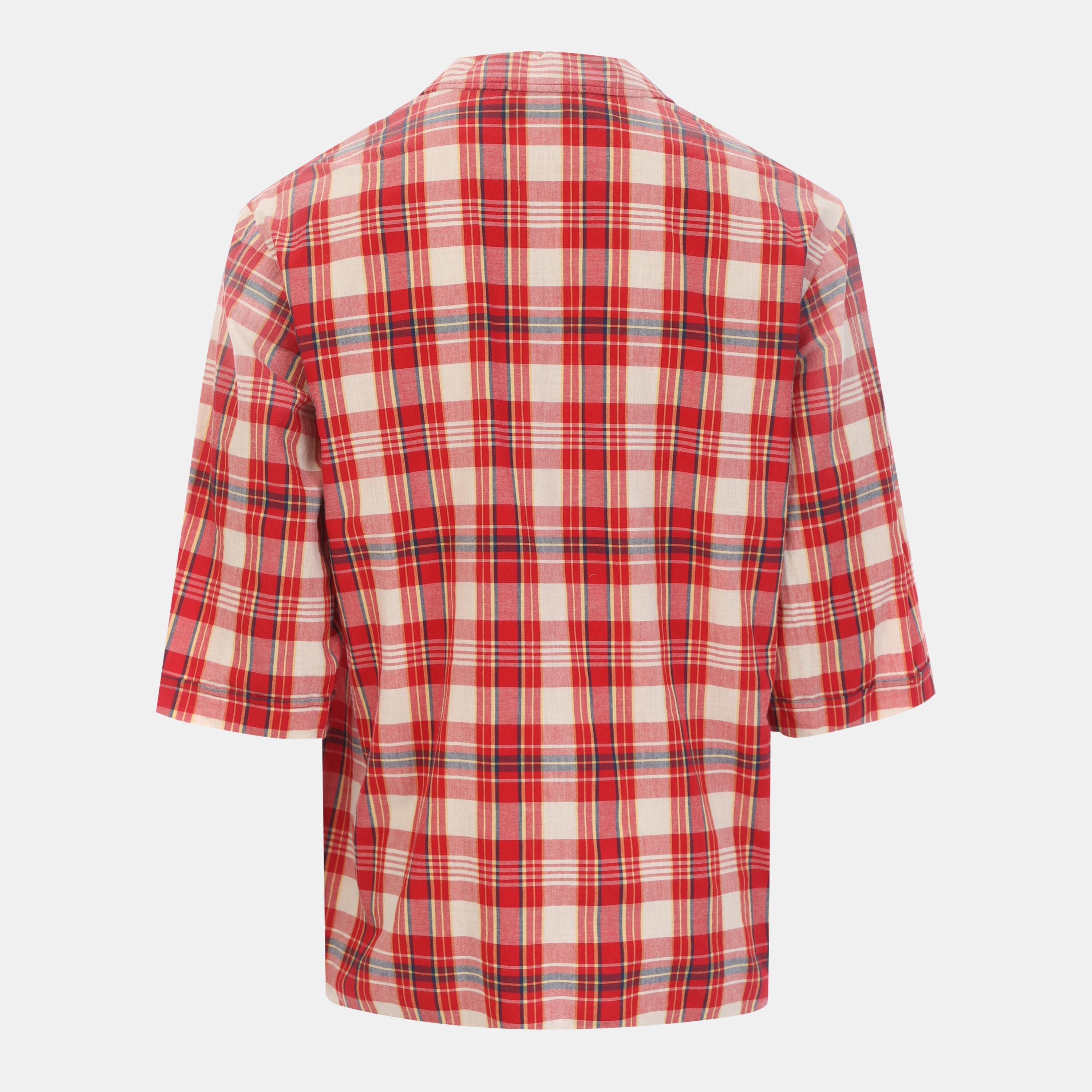 Red/White/Blue - Gucci - Men's Long Sleeve Patterned Shirt - 2