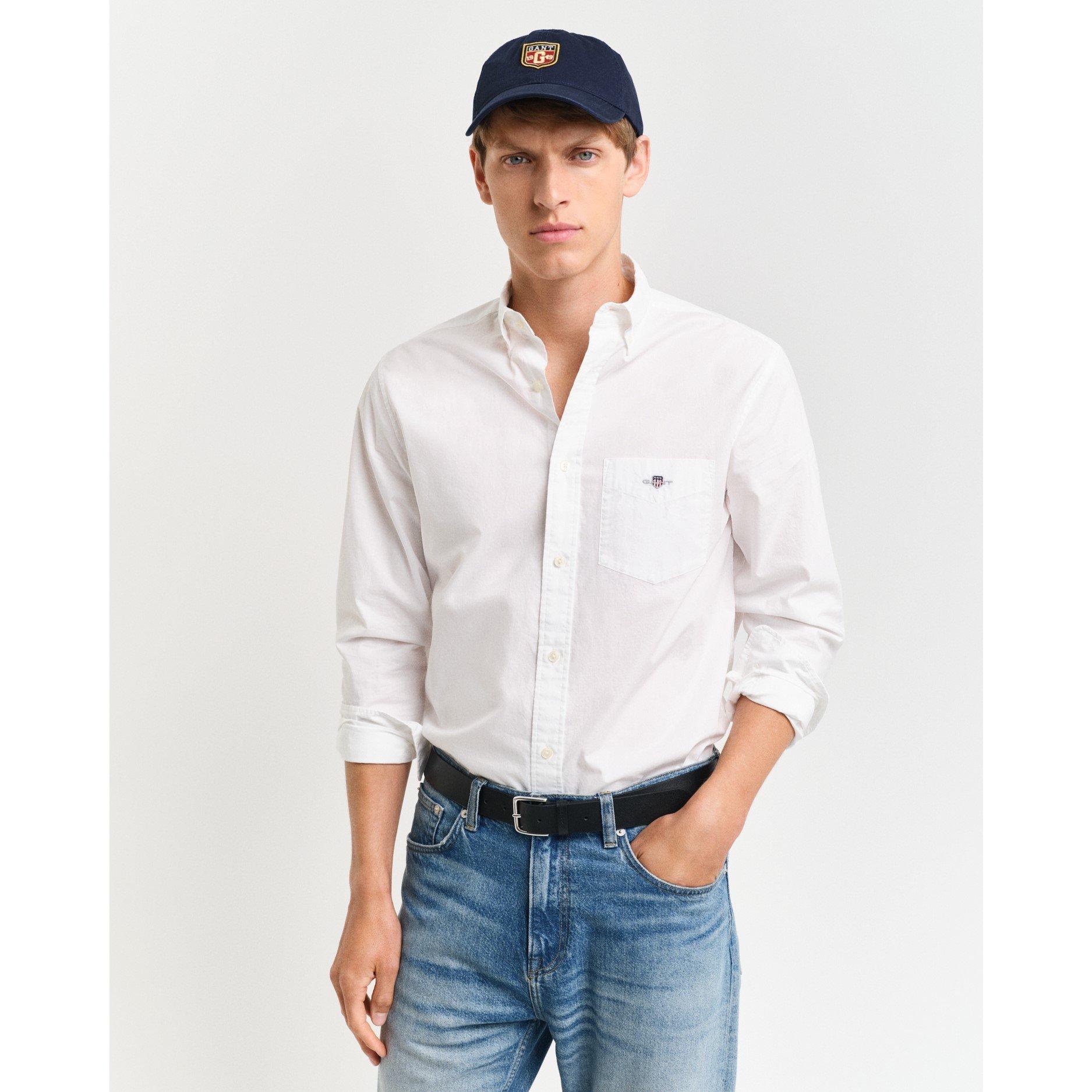 Gant Regular Fit Poplin Shirt - White 110 - M