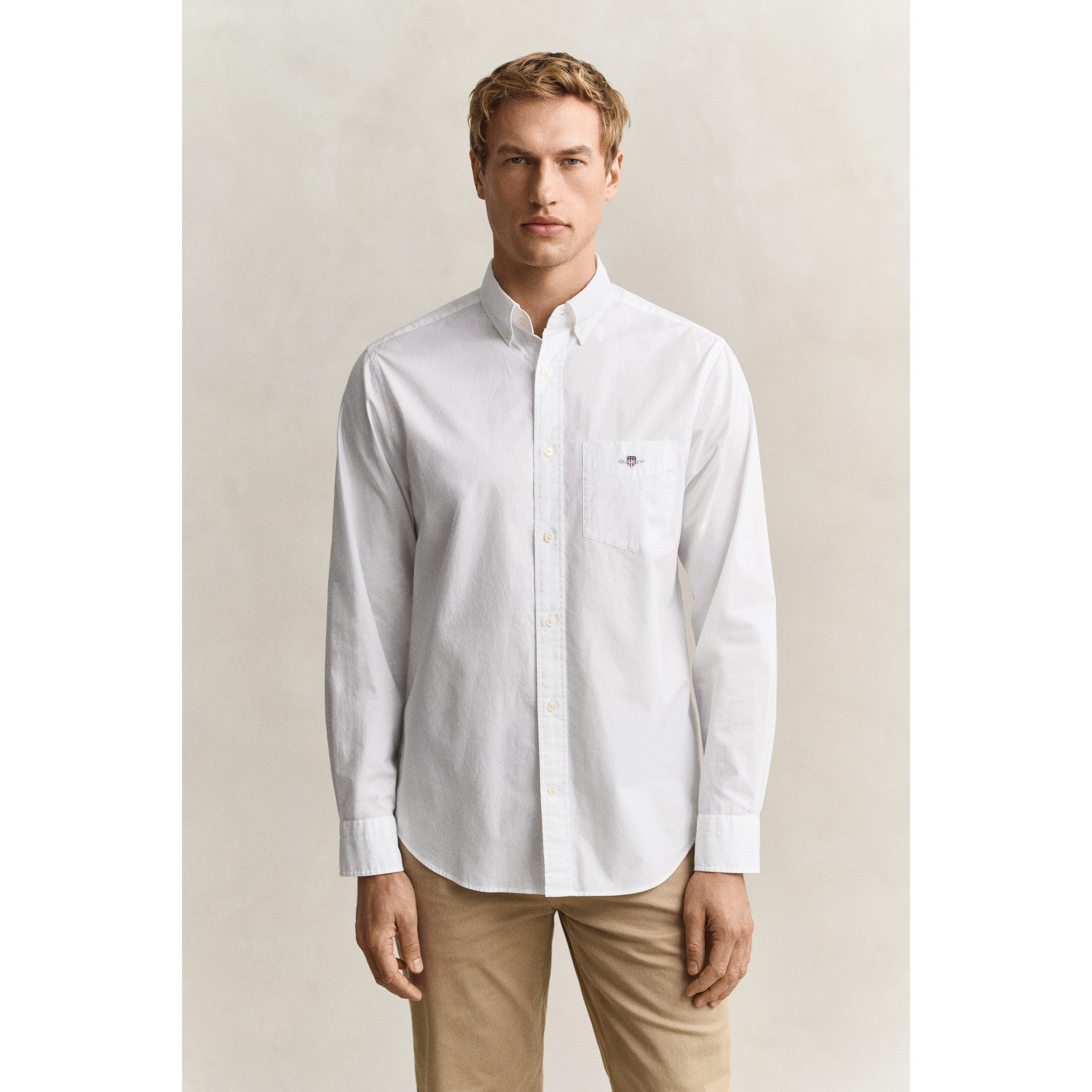 White 110 - Gant - Regular Fit Poplin Shirt - 2