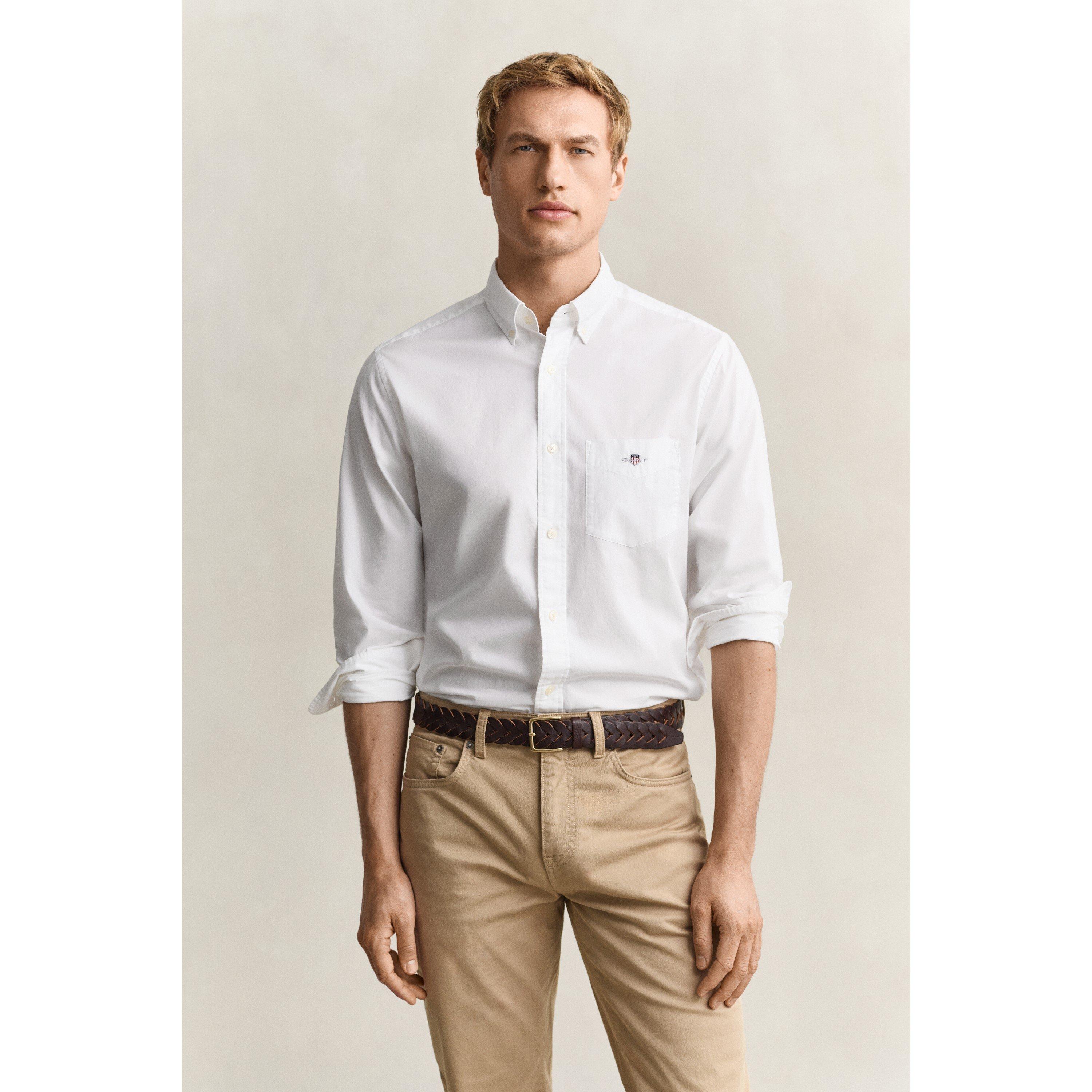 White 110 - Gant - Regular Fit Poplin Shirt - 3