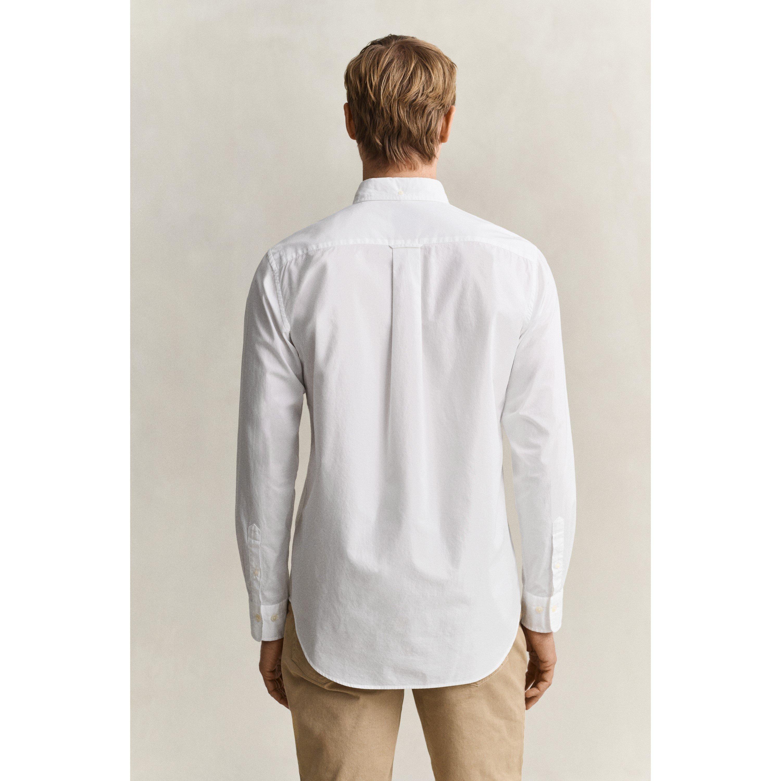 White 110 - Gant - Regular Fit Poplin Shirt - 4