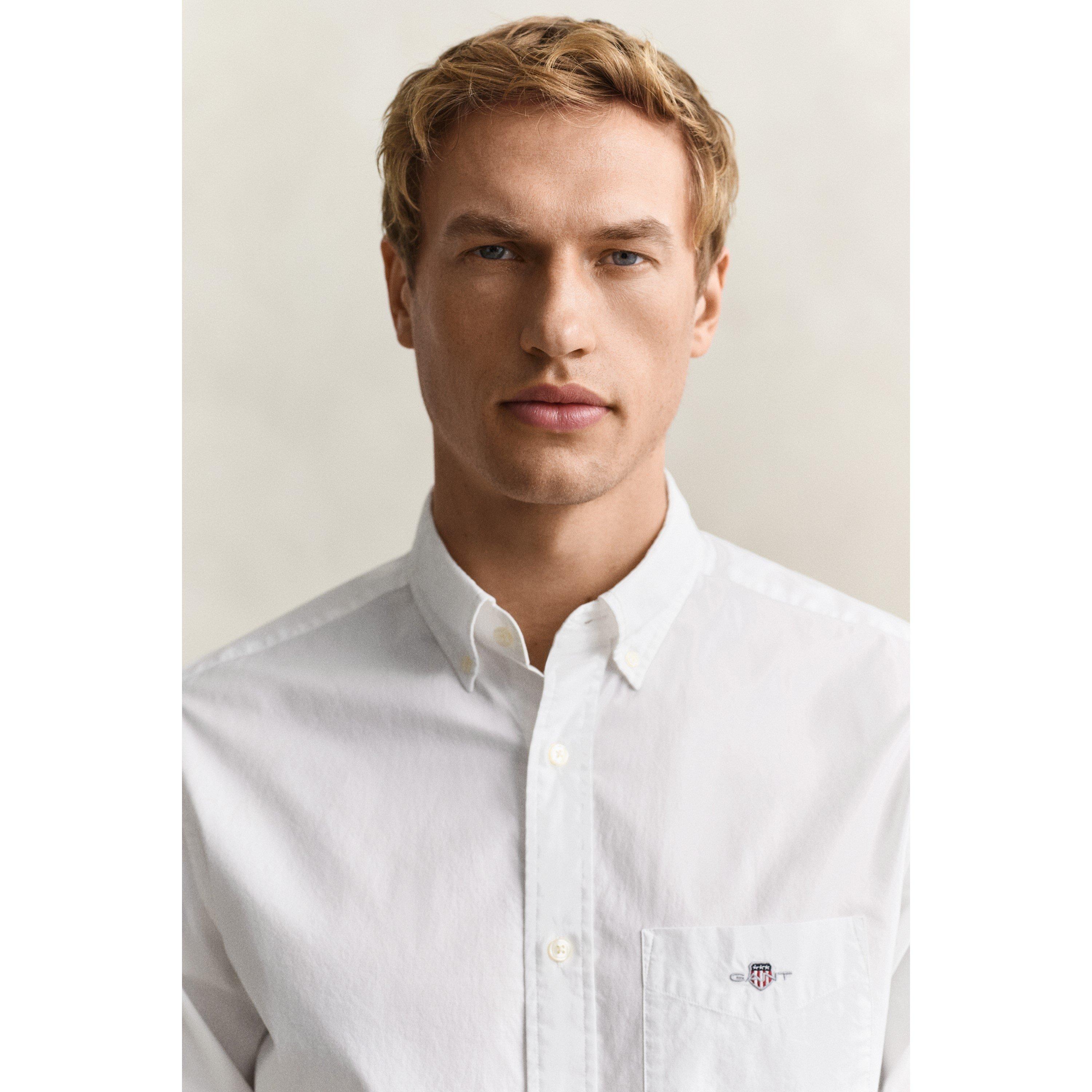 White 110 - Gant - Regular Fit Poplin Shirt - 5