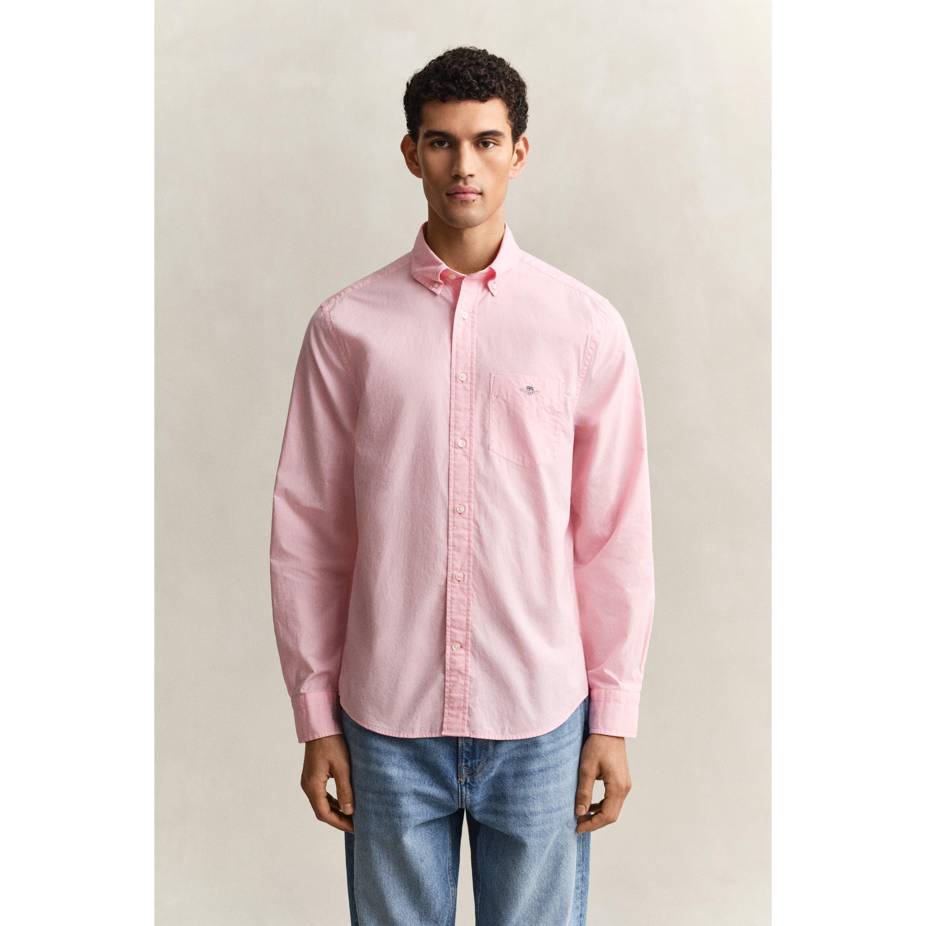 Washed Pink 666 - Gant - Regular Fit Poplin Shirt - 5