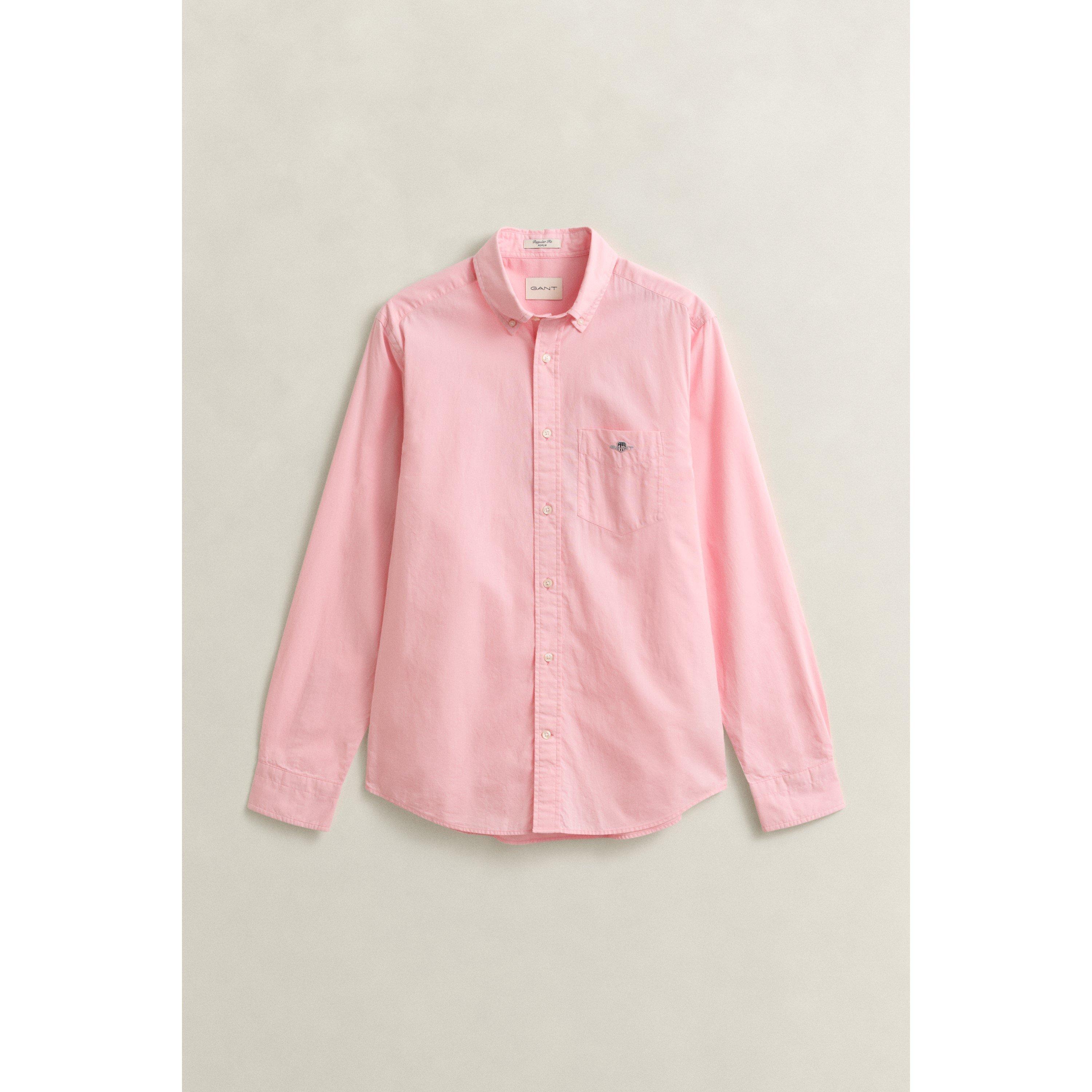 Washed Pink 666 - Gant - Regular Fit Poplin Shirt - 7
