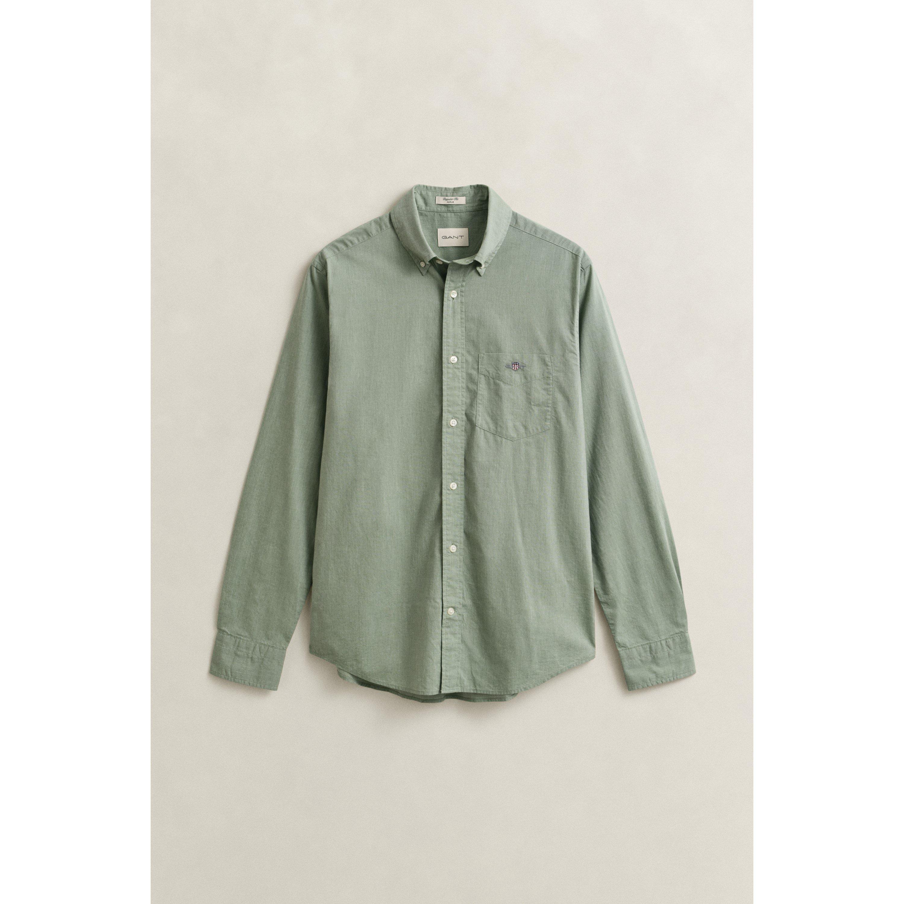 Herb Green 354 - Gant - Regular Fit Poplin Shirt - 6