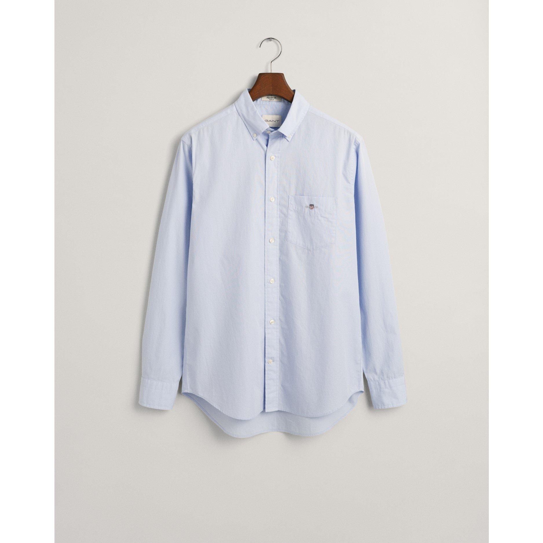 Gant Regular Fit Poplin Shirt - Pale Blue 455 - L