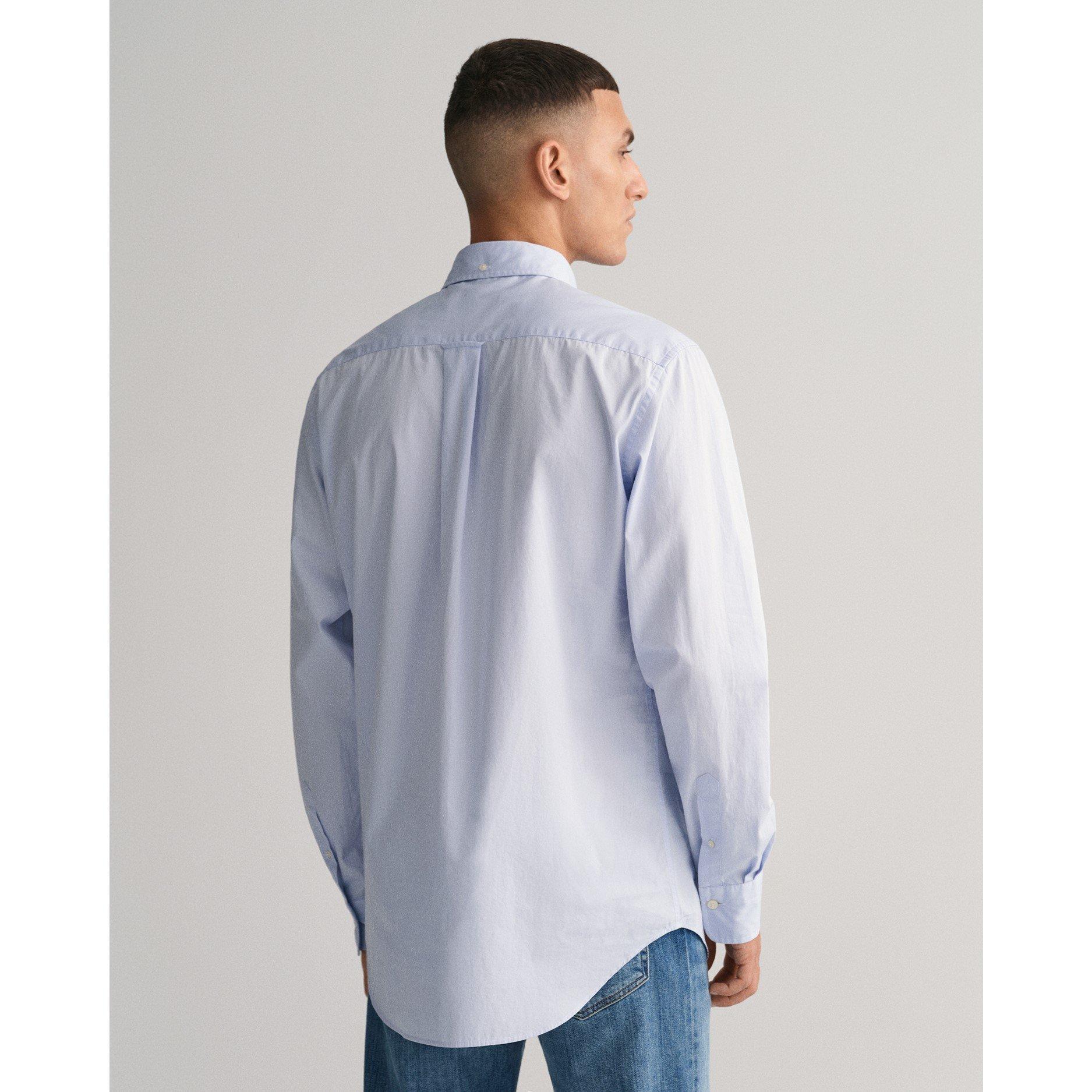 Hellblau 455 - Gant - Regular Fit Poplin Shirt - 4