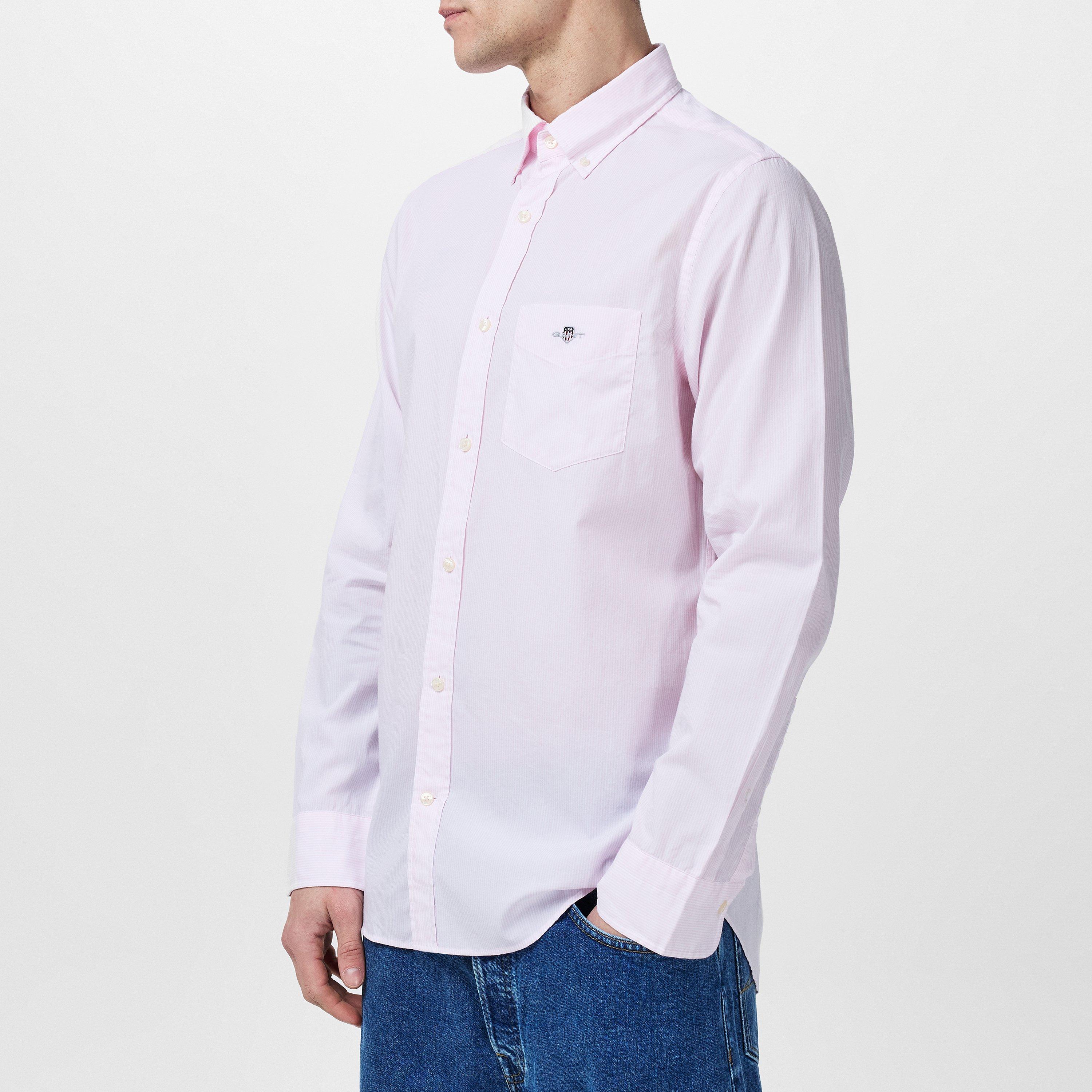 Pale Pink 662 - Gant - Poplin Banker Shirt - 5