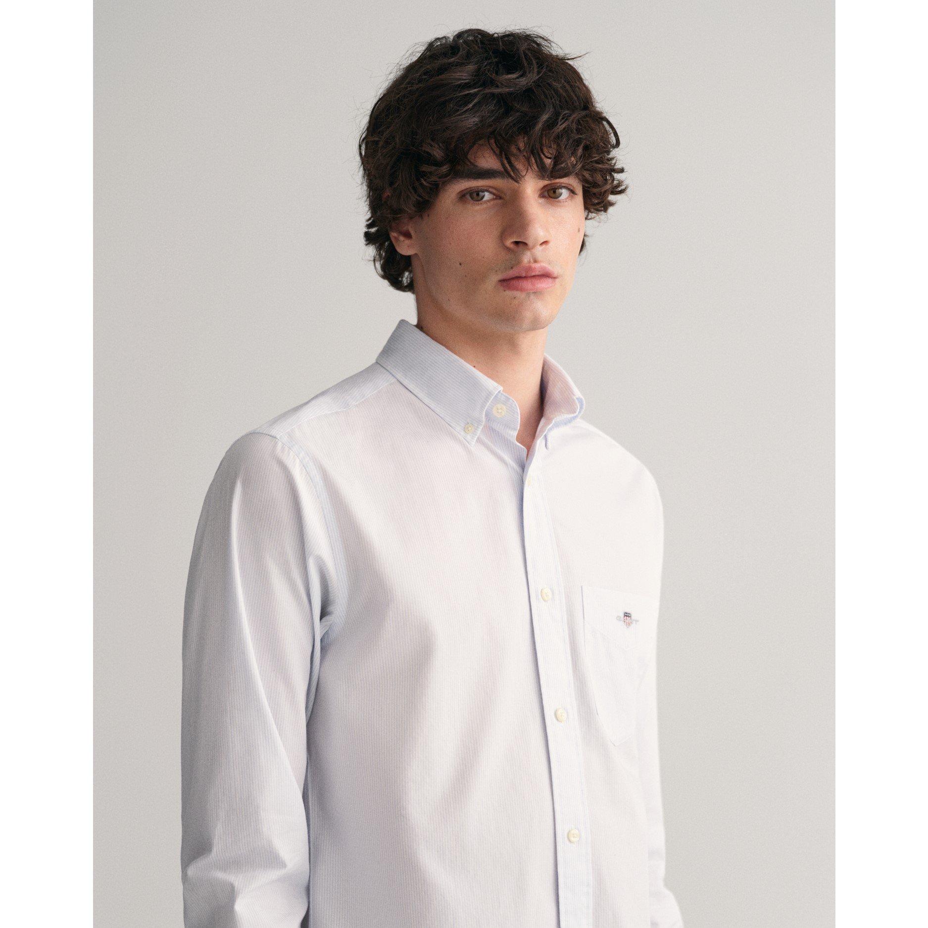 Gant Poplin Banker Shirt - Pale Blue 455 - S