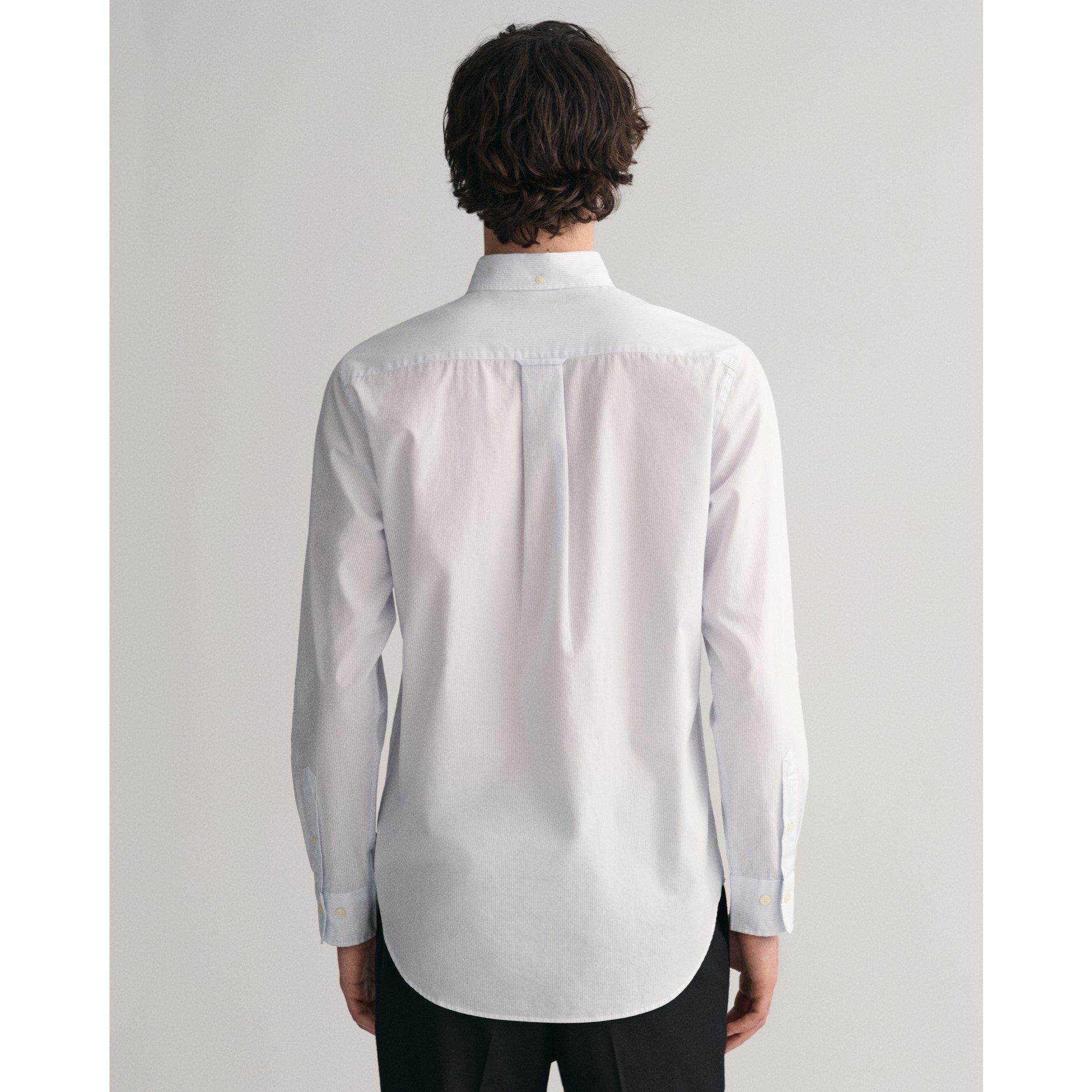 Lichtblauw 455 - Gant - Poplin Banker Shirt - 4