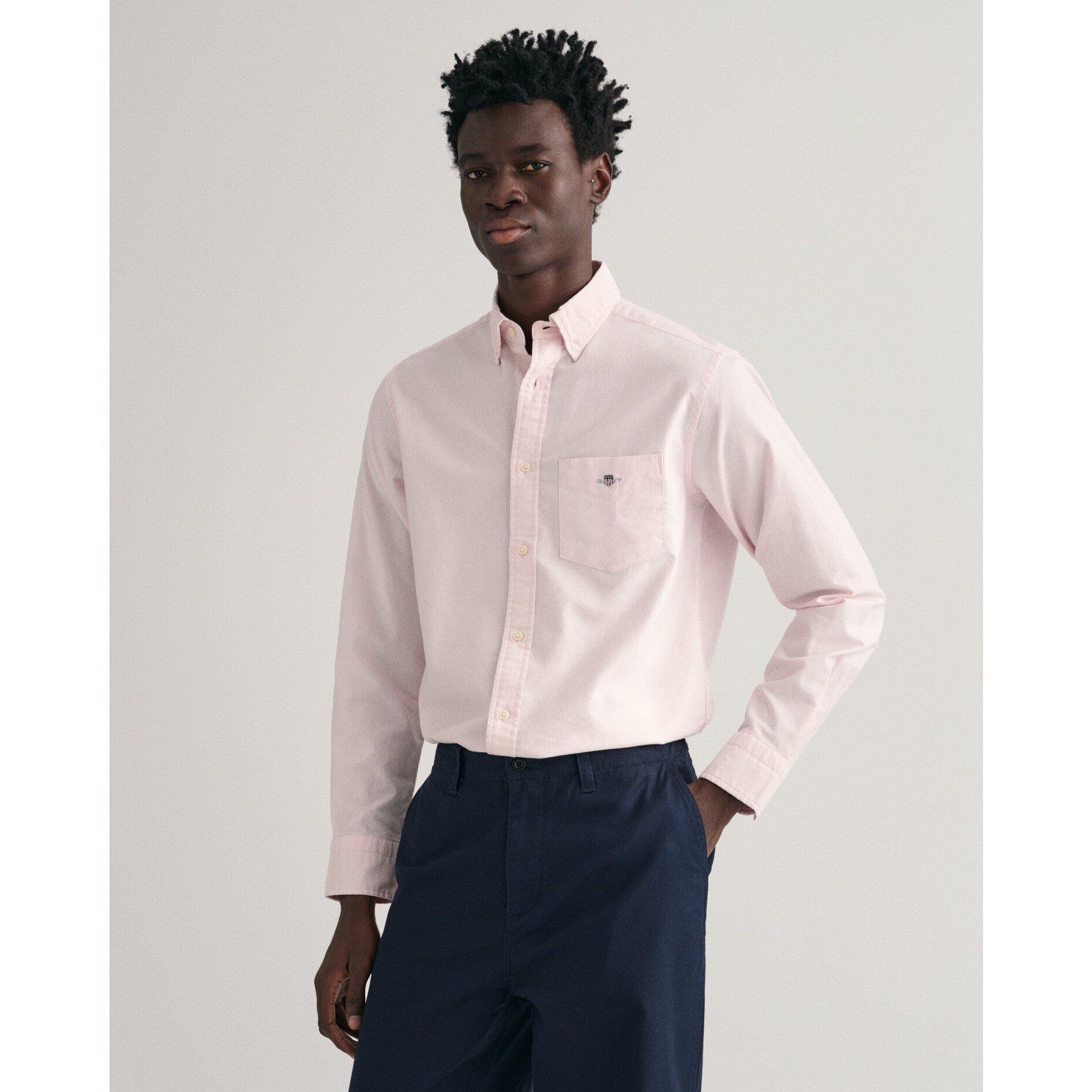 Pale Pink 662 - Gant - Regular Fit Oxford Shirt - 3