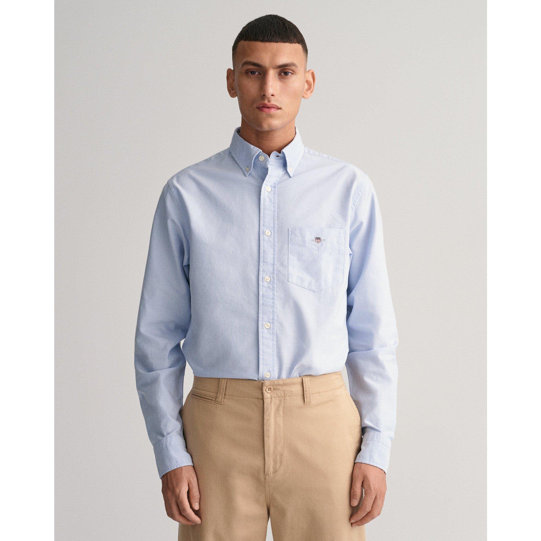 Gant Regular Fit Oxford Shirt - Pale Blue 455 - S