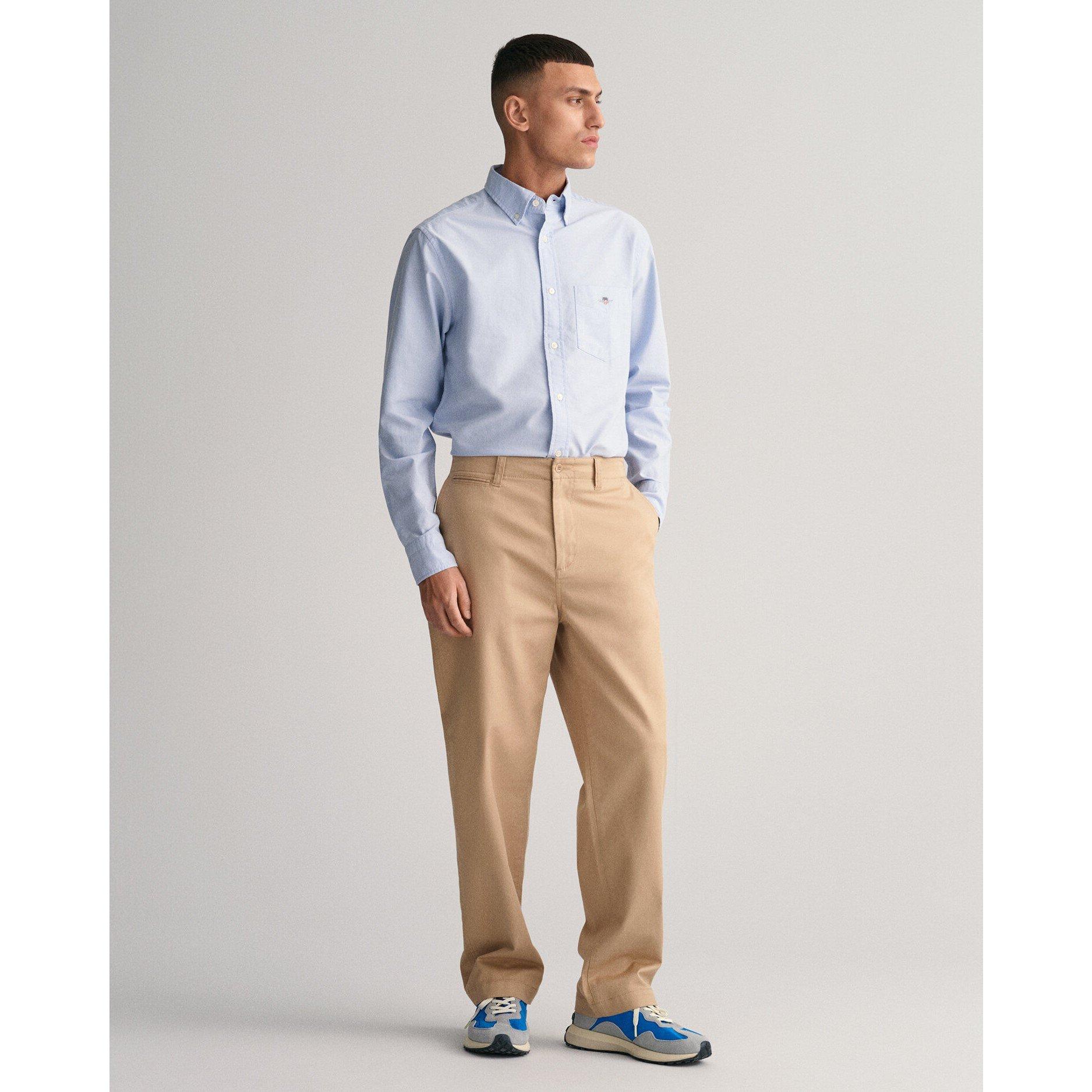 Pale Blue 455 - Gant - Regular Fit Oxford Shirt - 5