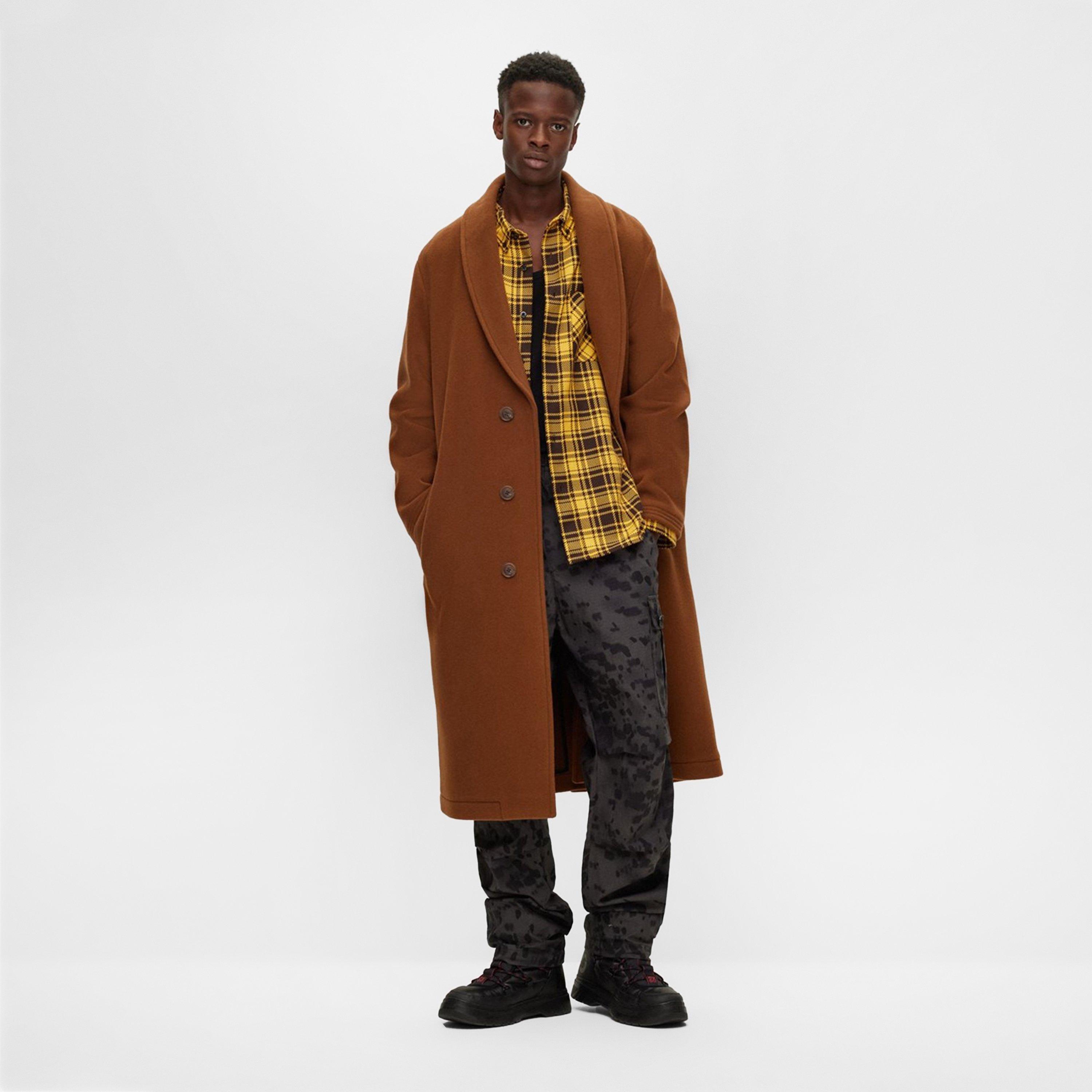 Med Yellow 720 - Hugo - Men's Ermann Long Sleeve Patterned Shirt - 5