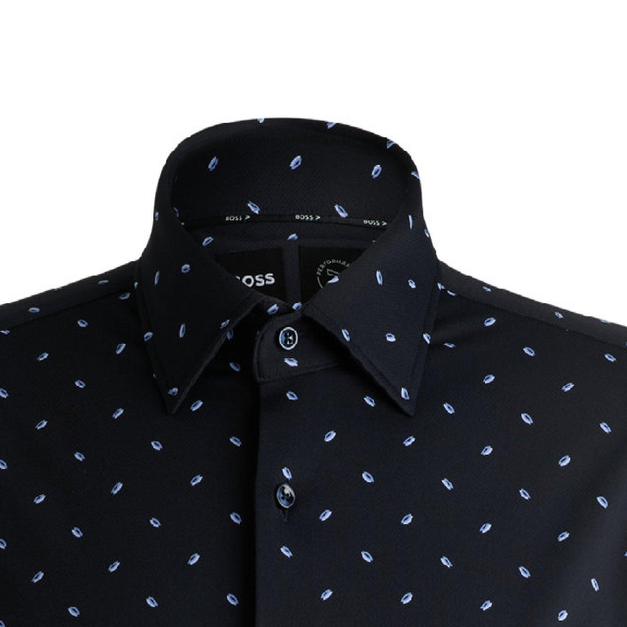 Dark Blue - Boss - P-Hank-Kent-C1-222 10265141 01 Oxford Shirt Mens - 2