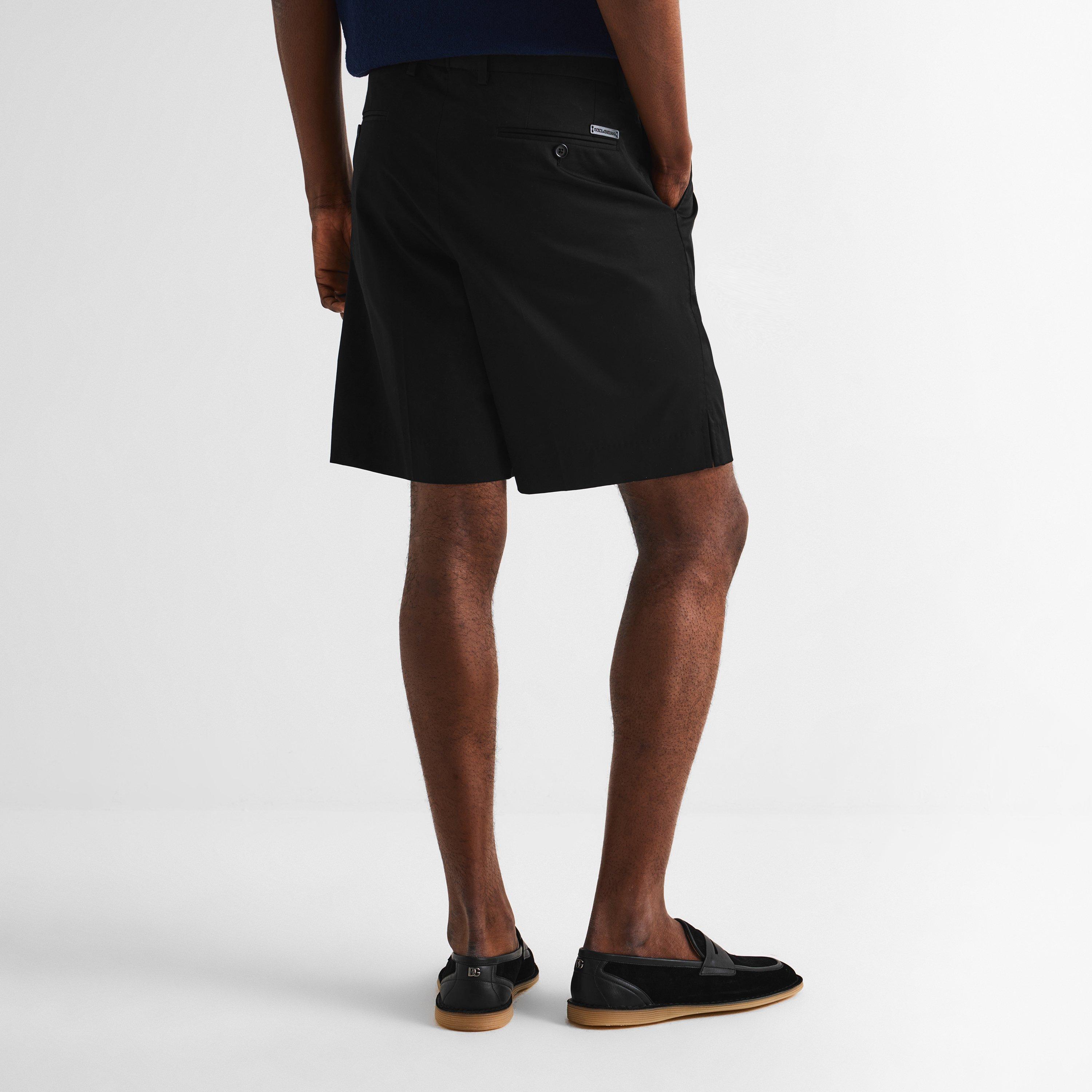 Black - Dolce and Gabbana - DG Cotton Shorts Sn61 - 4