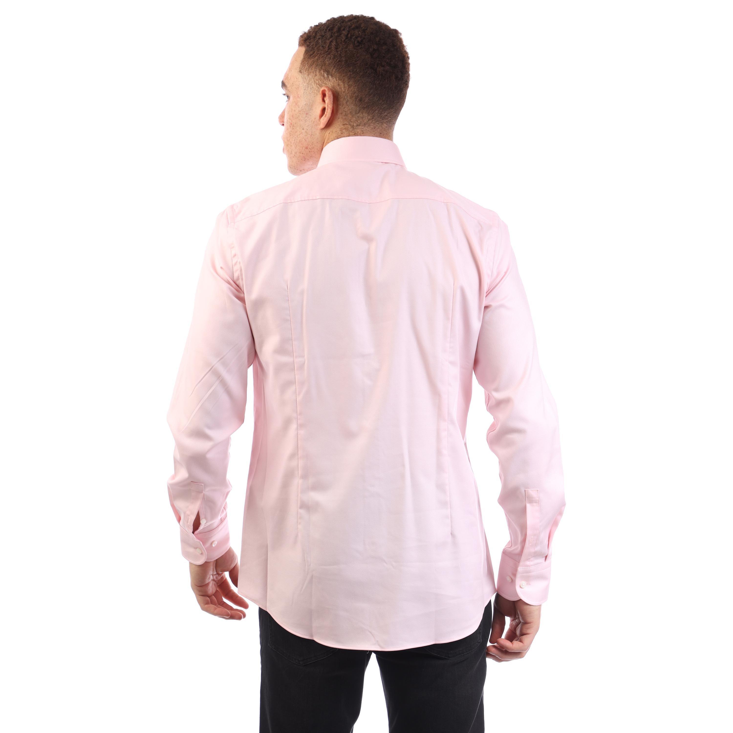 Pastel Pink - Boss - H-Hank-Kent-C1-214 10248773 01 Oxford Shirt Mens - 4