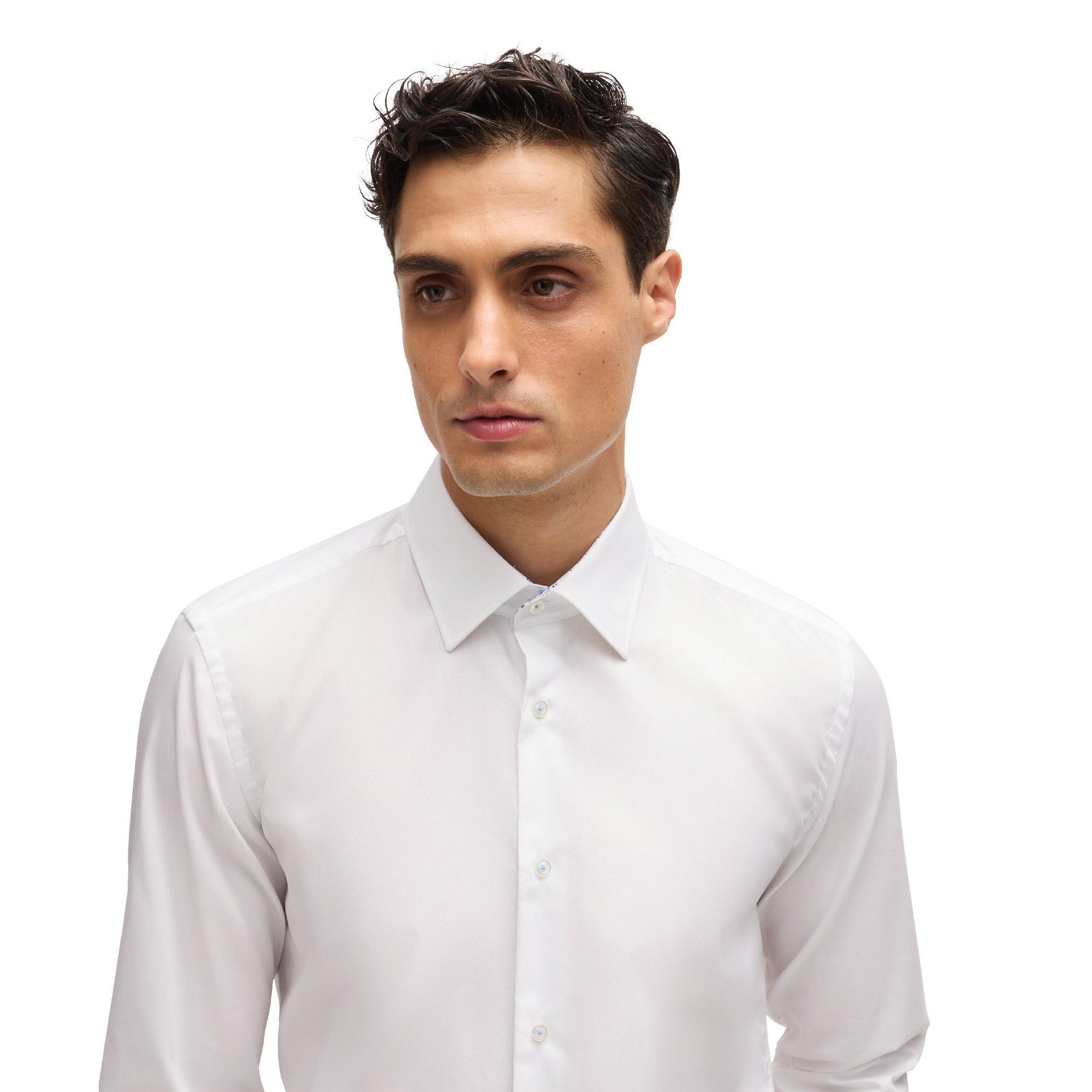 White - Boss - H-Hank-Kent-C3-214 10245425 08 Oxford Shirt Mens - 3