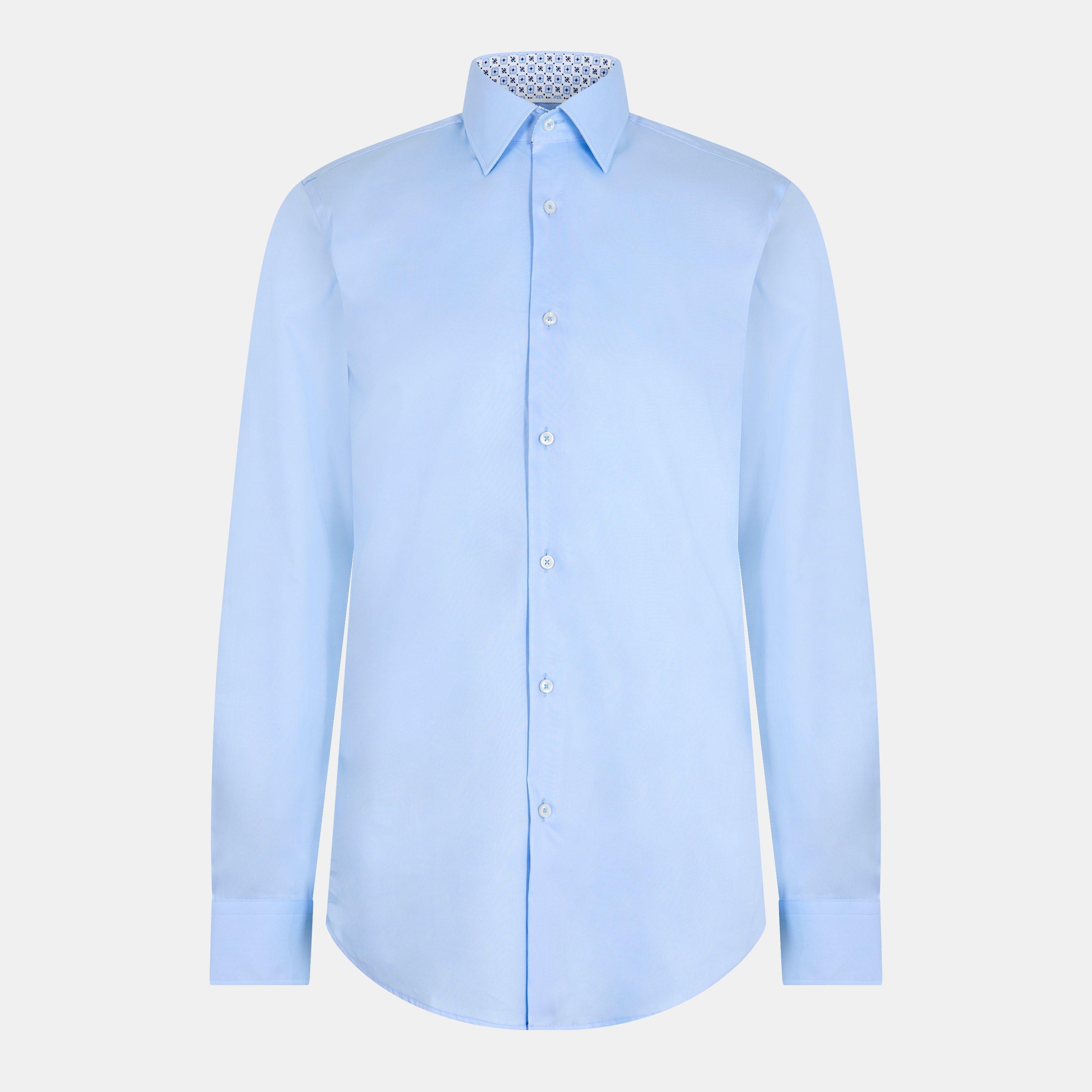 Pastel Blue - Boss - Men's H Hank Kent Long Sleeve Oxford Shirt - 1