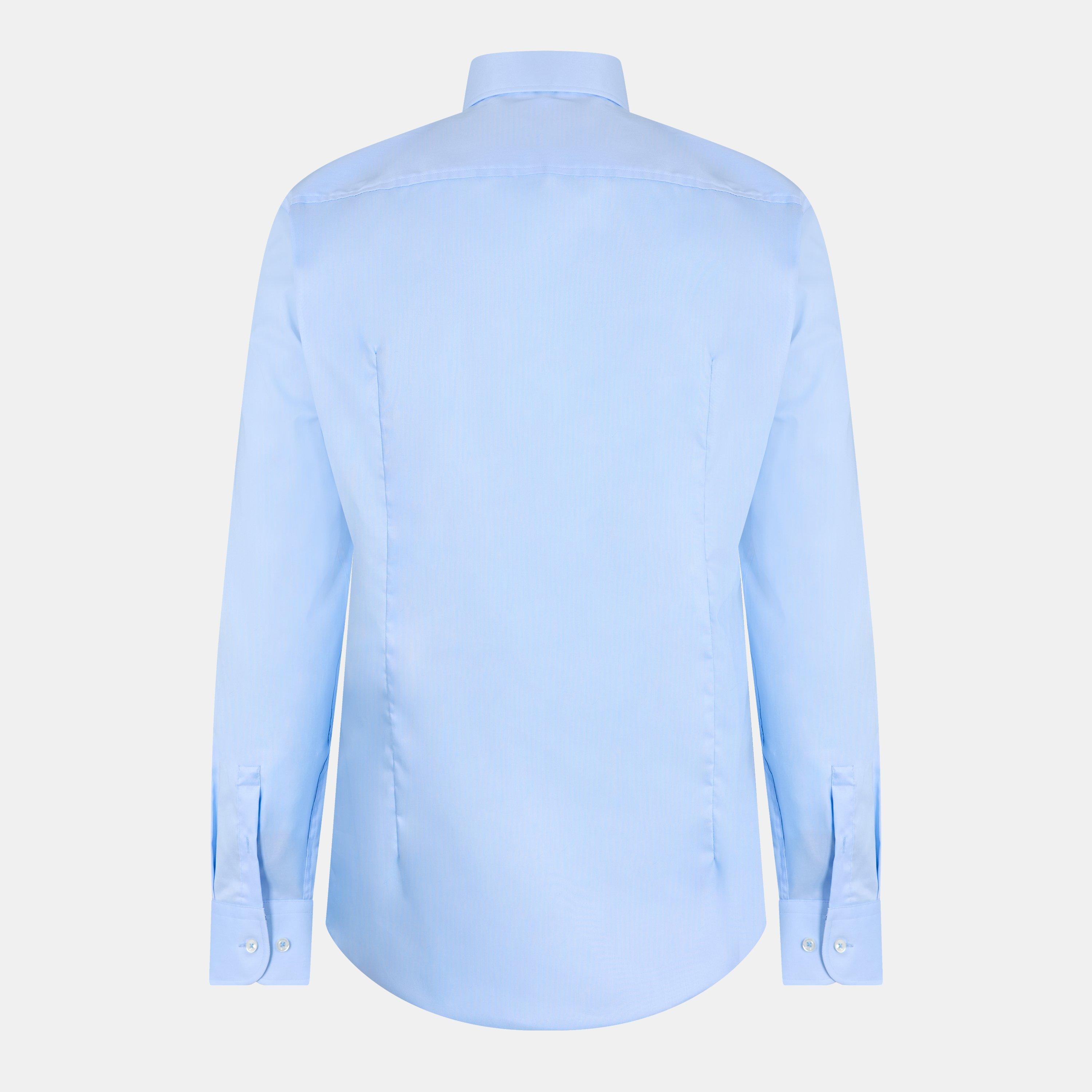 Pastel Blue - Boss - Men's H Hank Kent Long Sleeve Oxford Shirt - 2