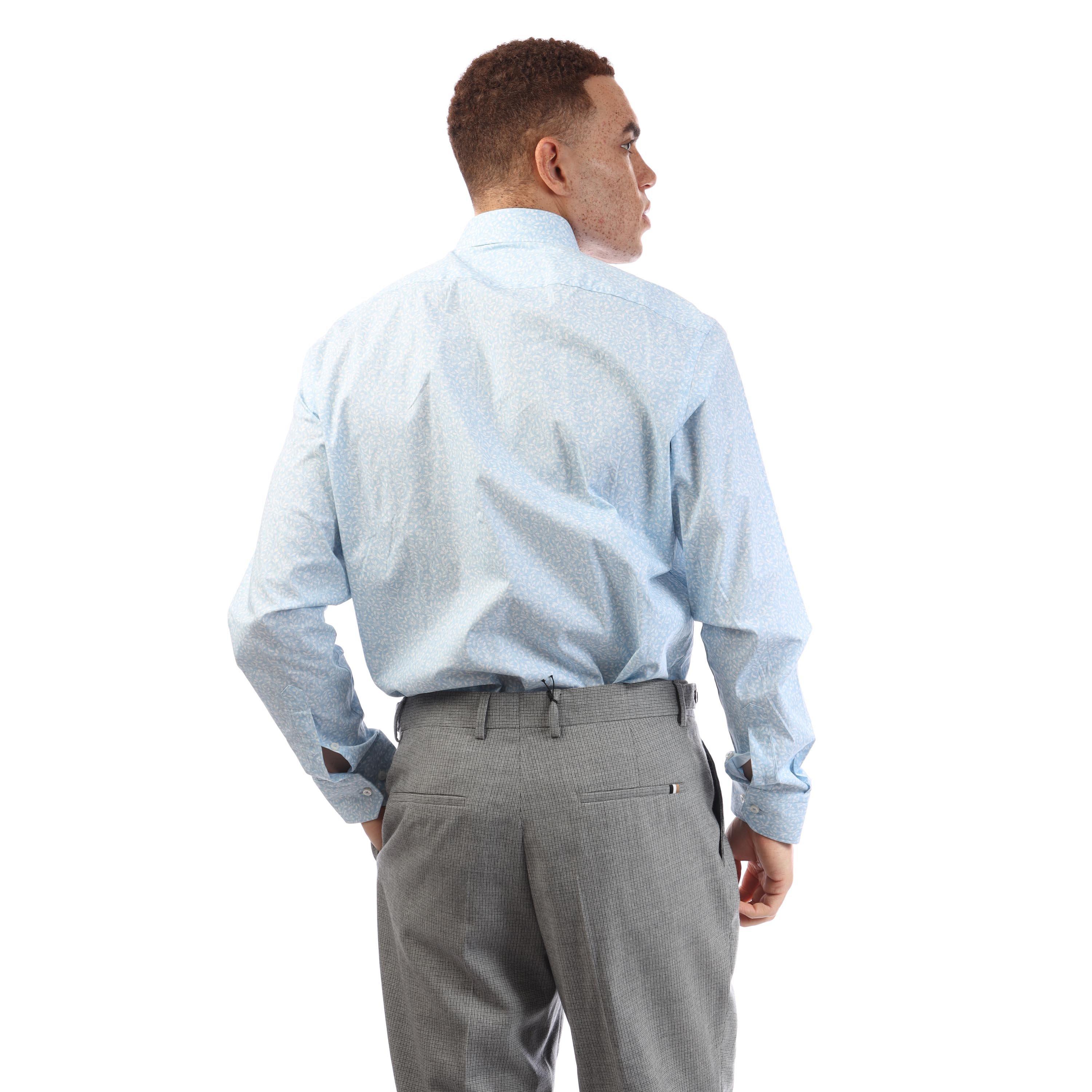 Pastel Blue - Boss - H-Joe-Kent-C1-214 10264152 01 Oxford Shirt Mens - 2