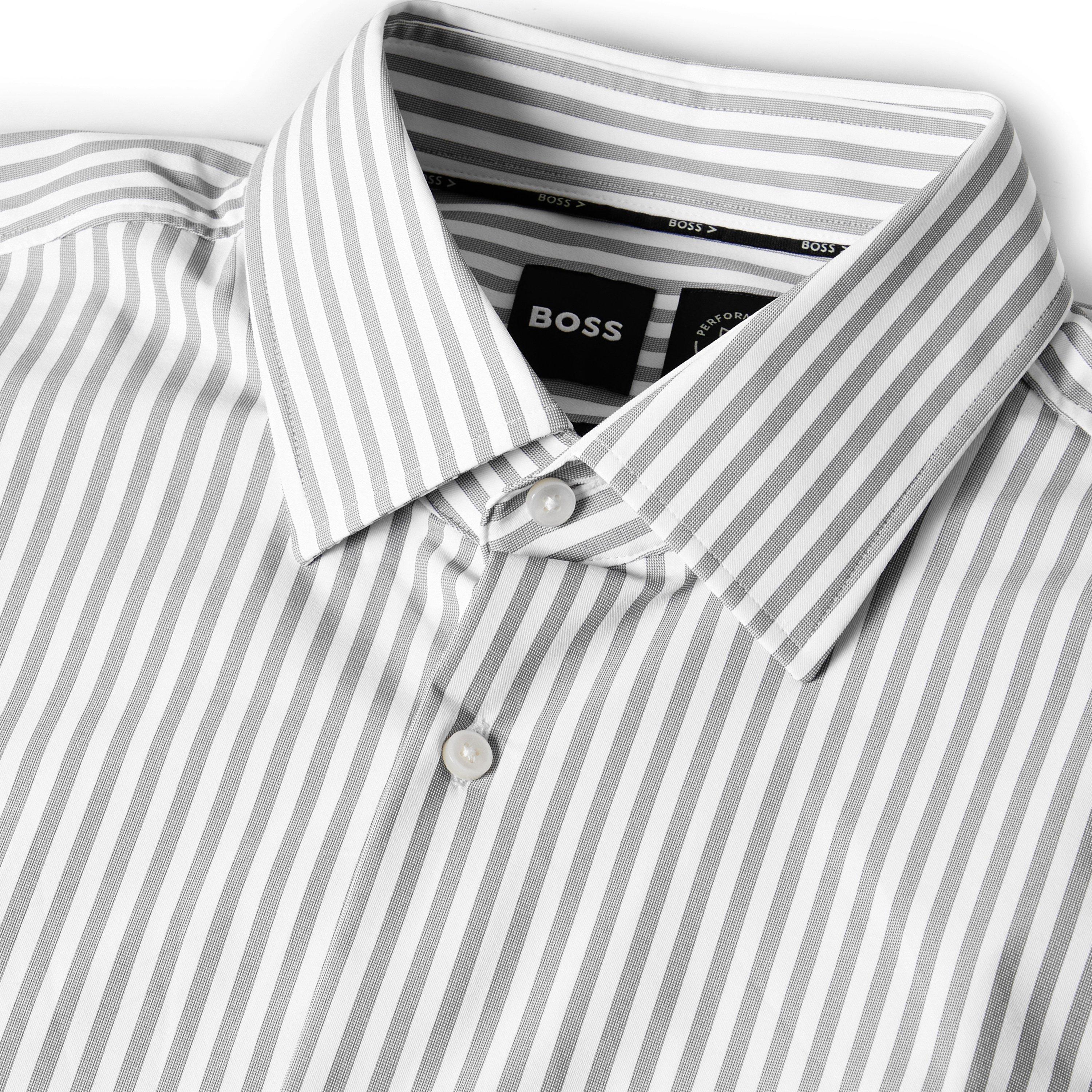 Medium Grey - Boss - P-Hank-Kent-C1-222 10265100 01 Oxford Shirt Mens - 5