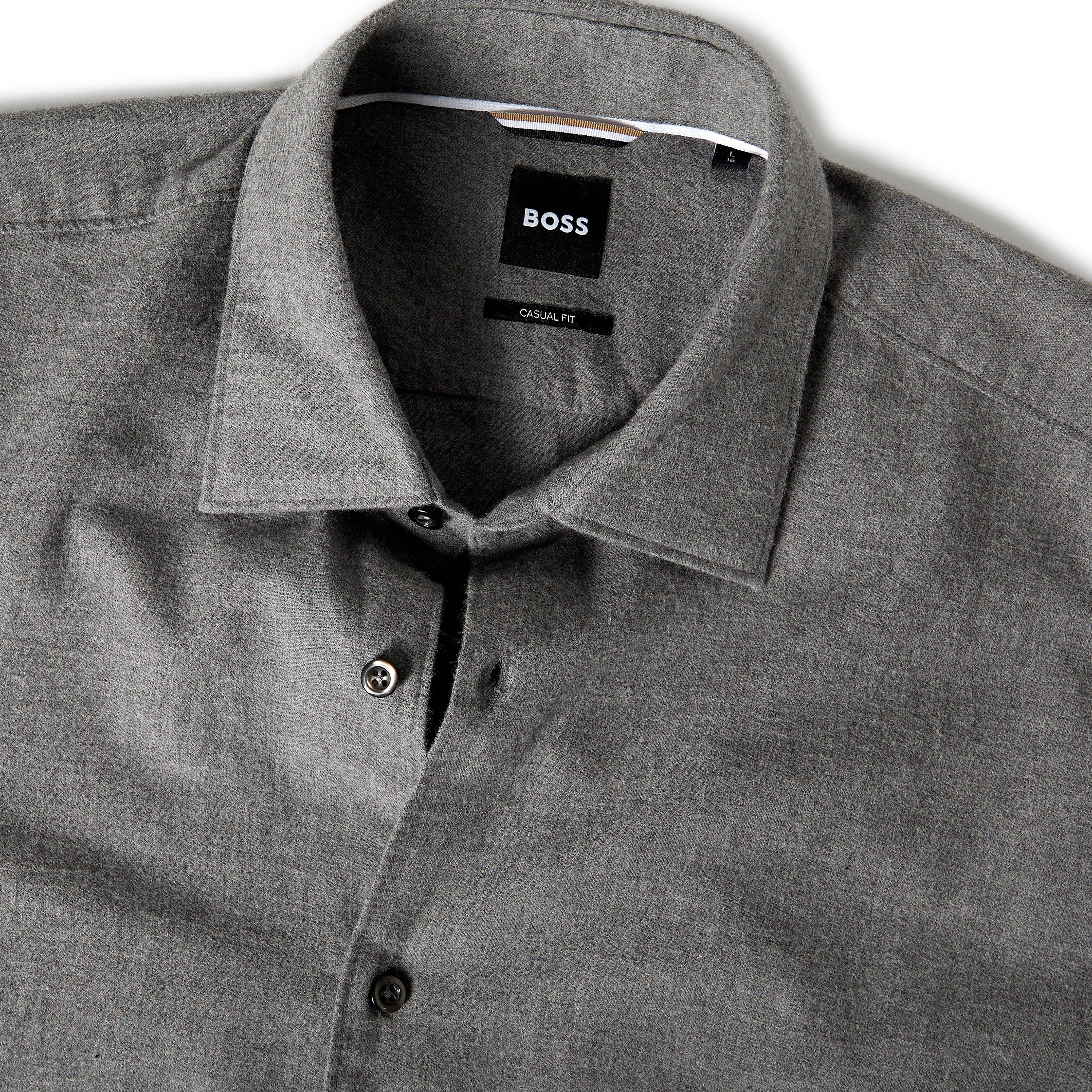 Medium Grey - Boss - C-Hal-Kent-C1-223 10264839 01 Oxford Shirt Mens - 3