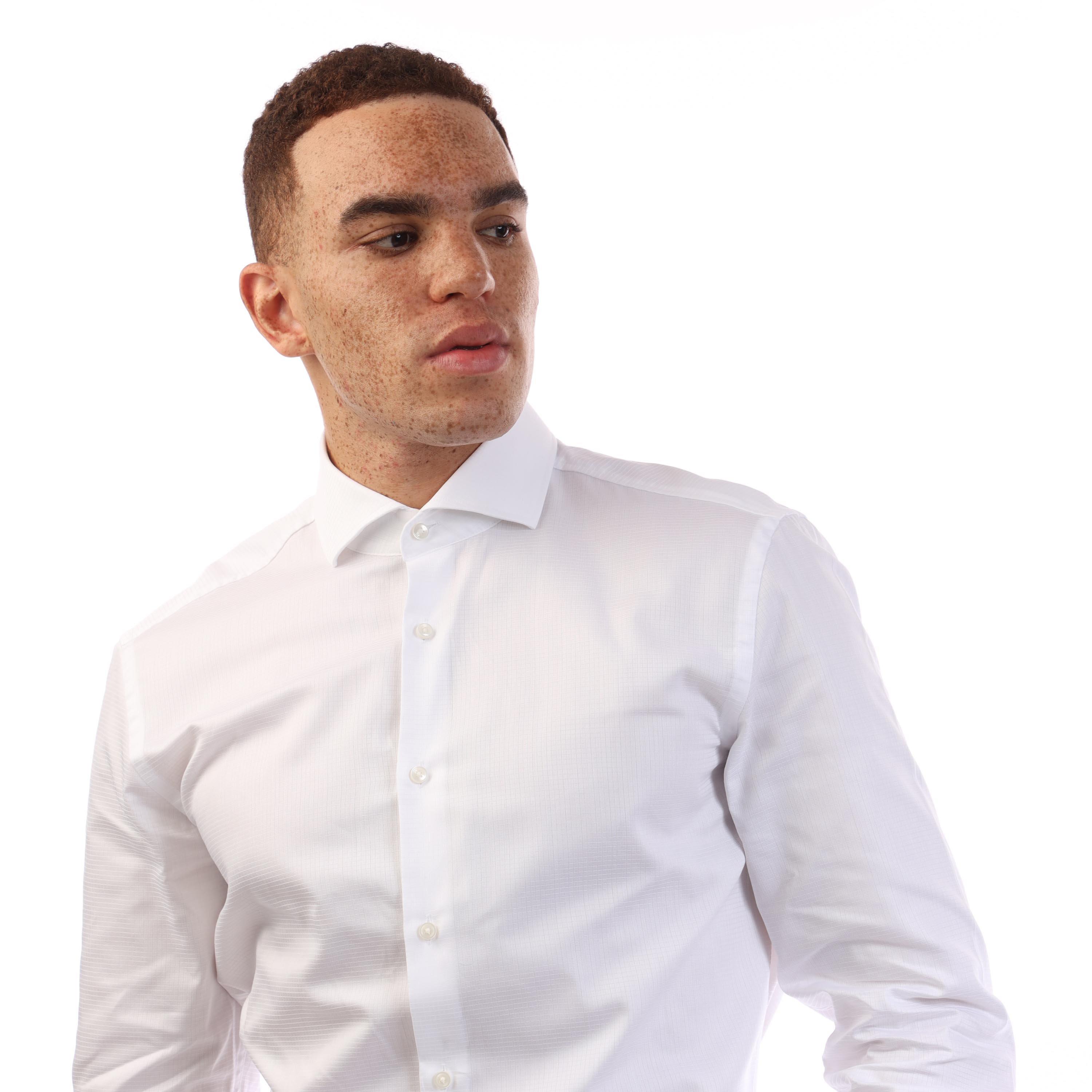 White - Boss - H-Hank-Spread-Cv-244 10264842 Oxford Shirt Mens - 2