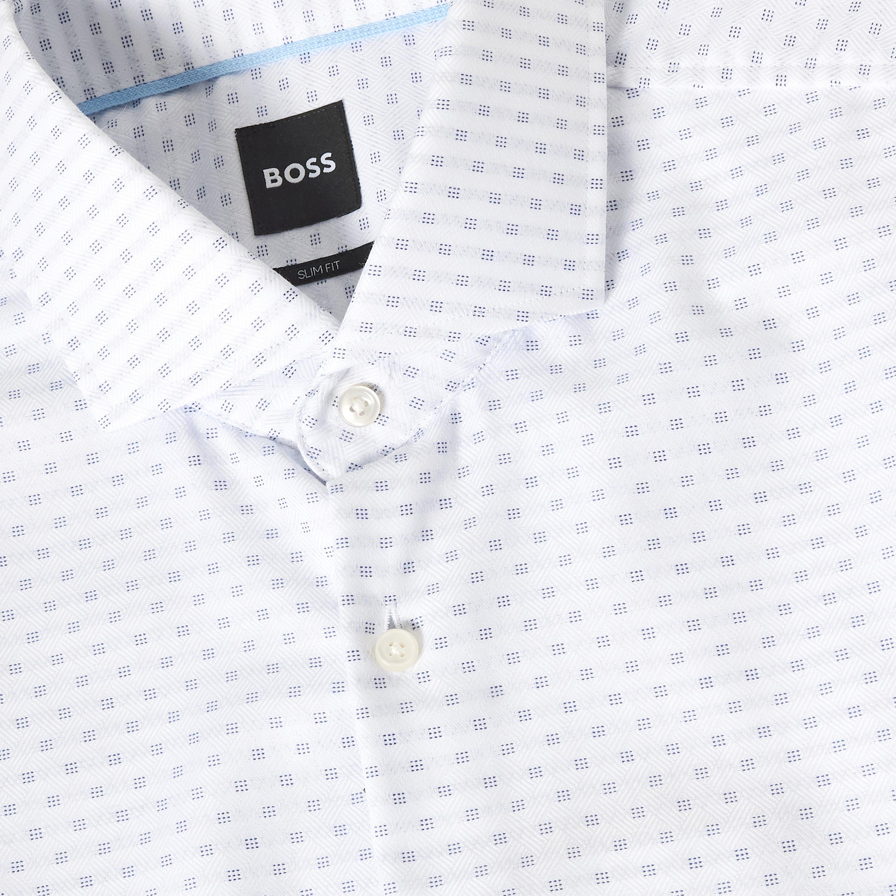 White - Boss - H-Hank-Spread-C1-222 10267991 Oxford Shirt Mens - 3