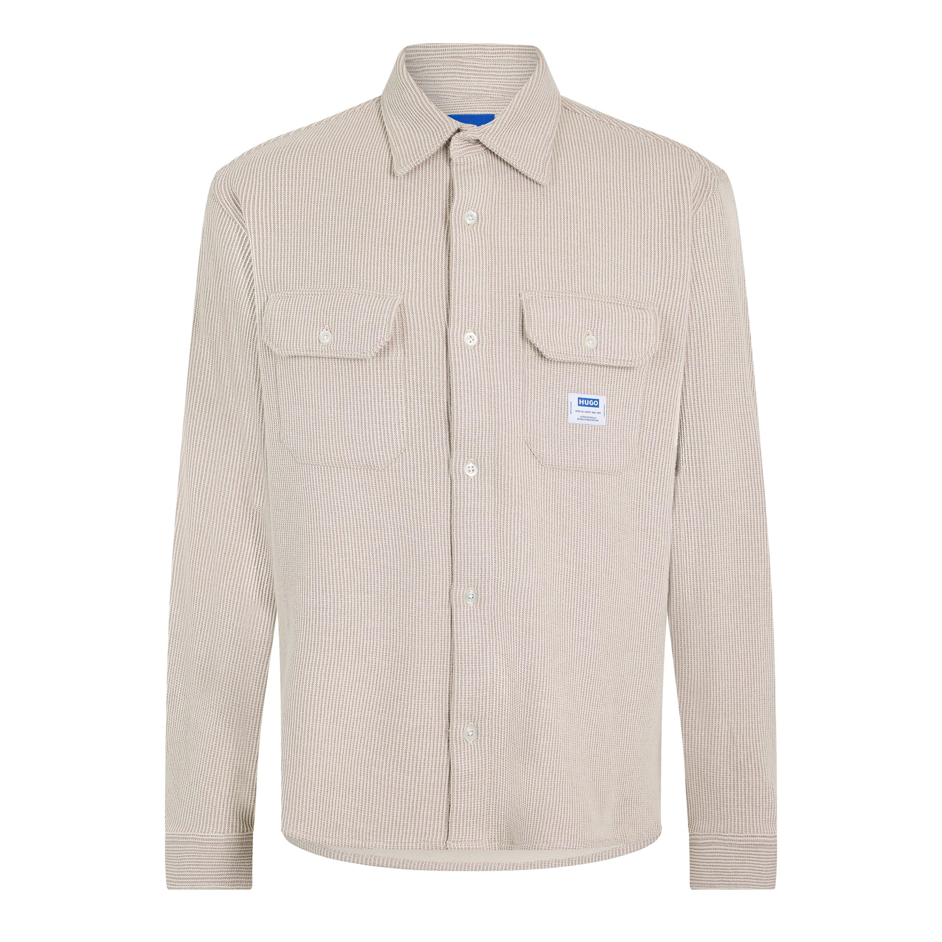 Hugo Men's Ekynone Long Sleeve Oxford Shirt - Open White - XS