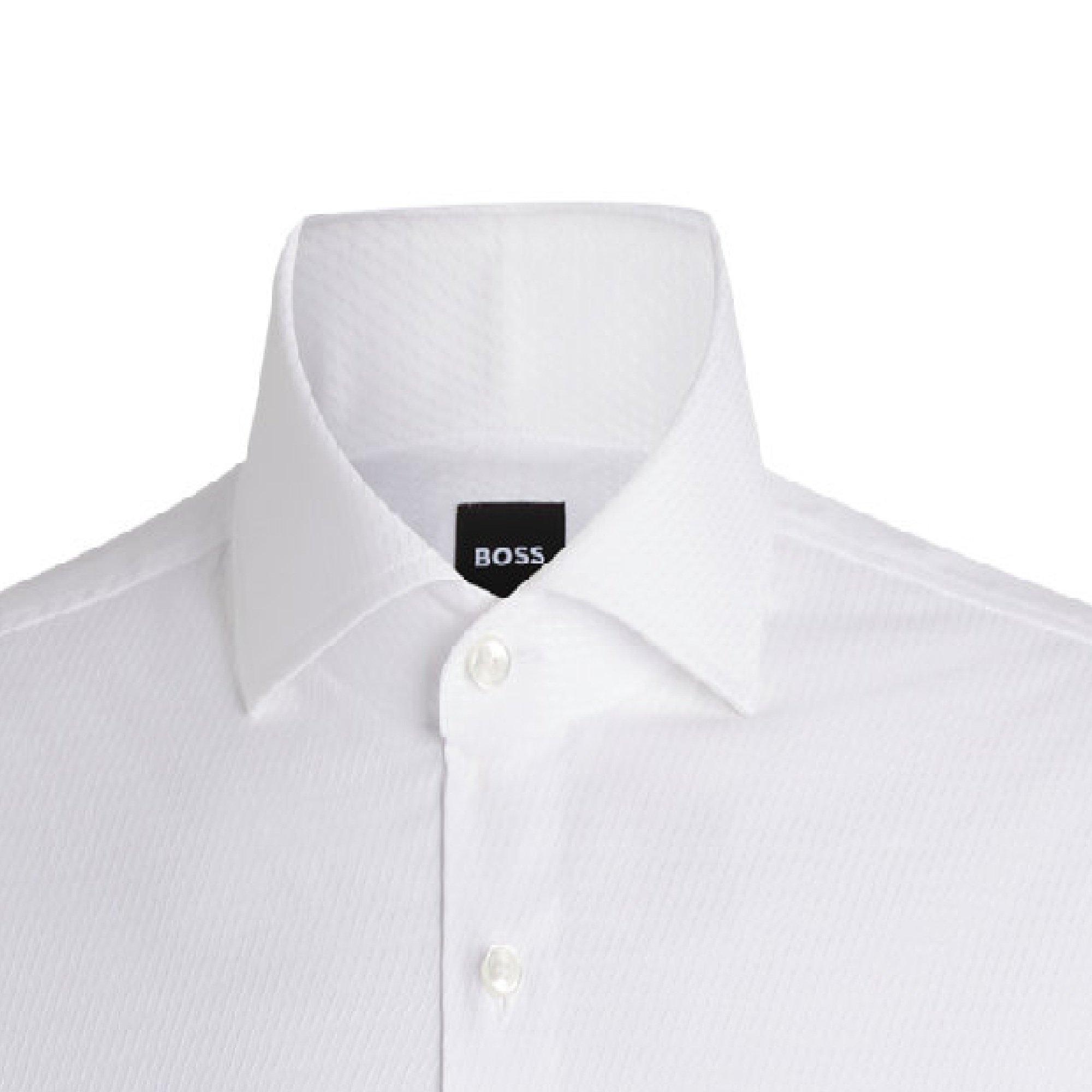 White - Boss - H-Hank-Spread-Dc-214 10270689 Oxford Shirt Mens - 2
