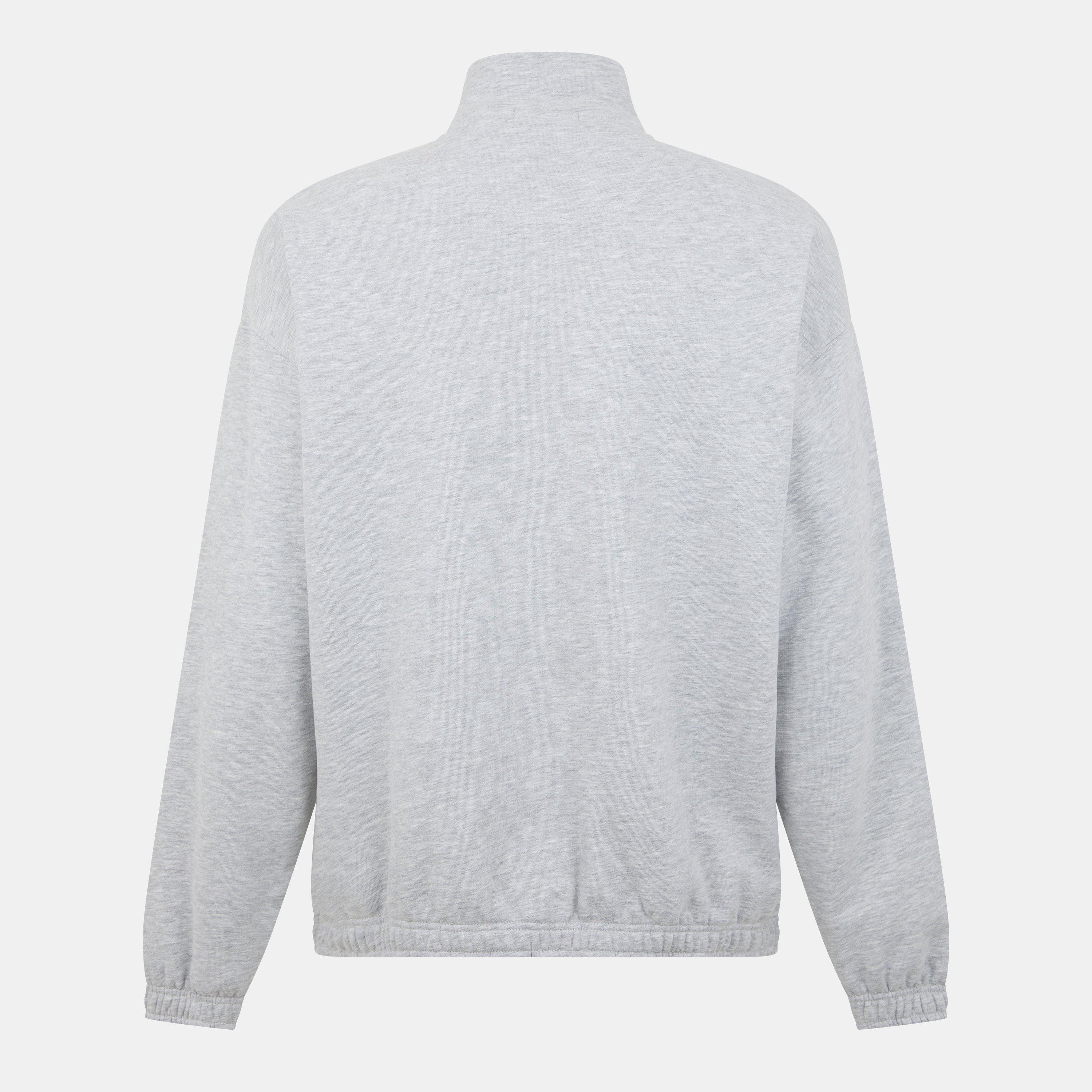 Ice Marl - Jack Wills - quarter Zip Graphic Fleece - 2