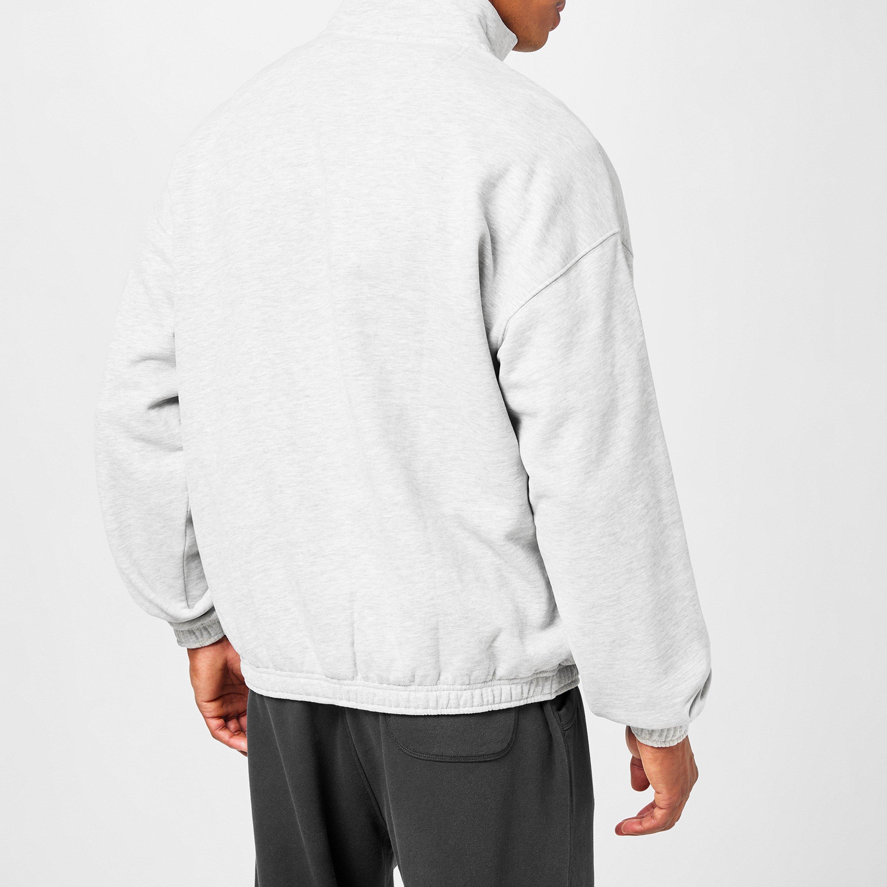 Ice Marl - Jack Wills - quarter Zip Graphic Fleece - 4