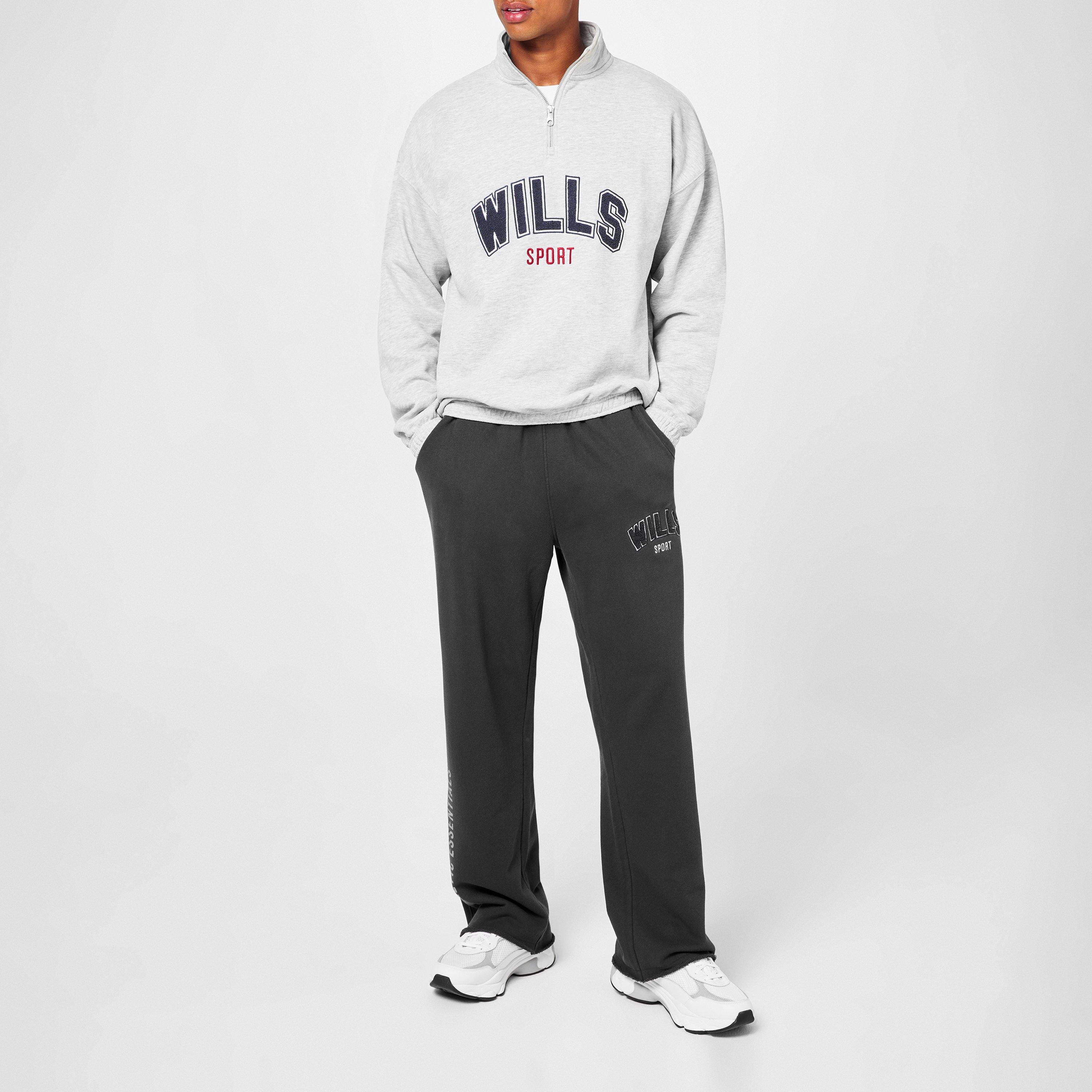 Ice Marl - Jack Wills - quarter Zip Graphic Fleece - 5