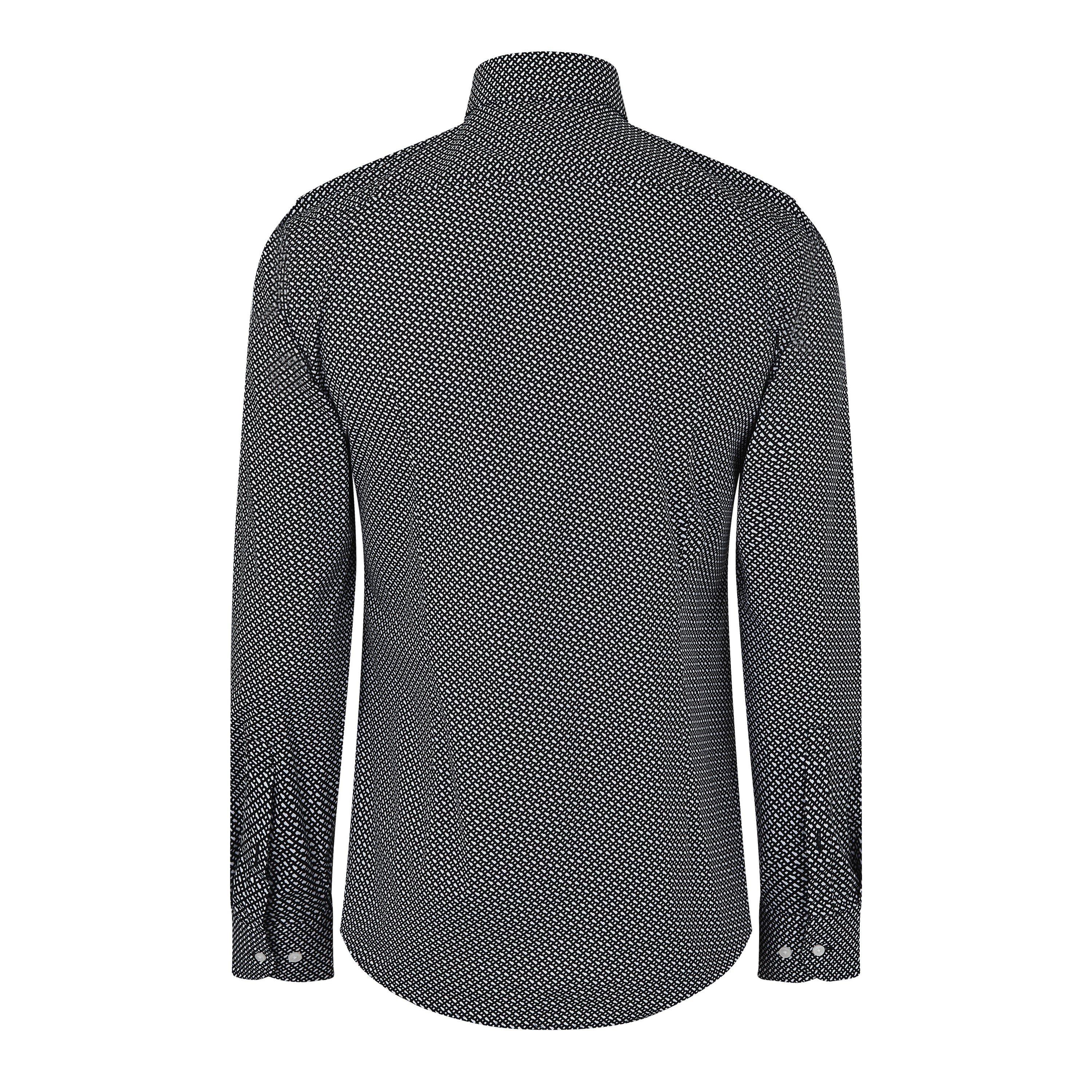 Black 100 - Boss - Men's HBB Hank Kent 214 Plain Long-Sleeve Shirt - 2