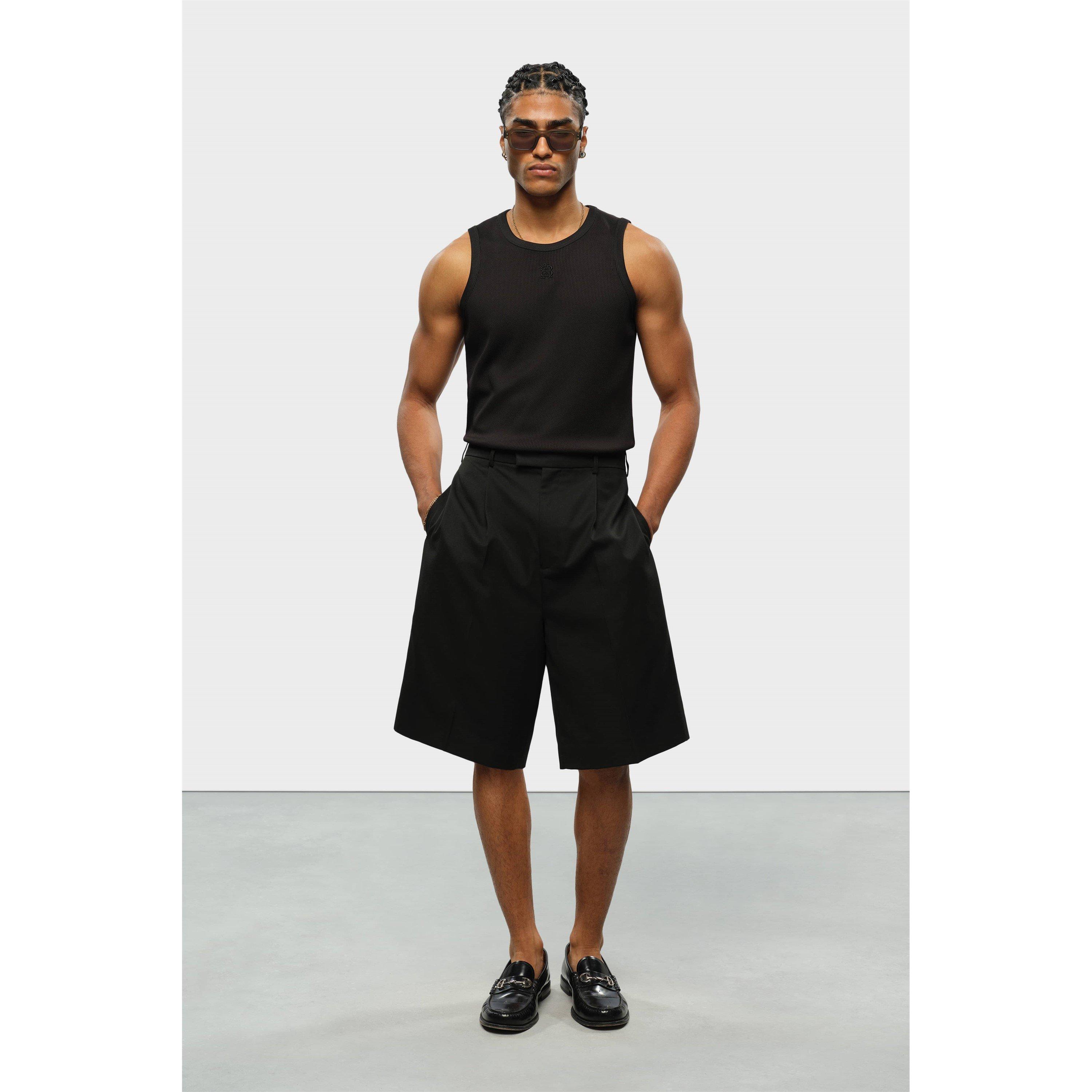 Black - about:blank - Men's Tailored Shorts - 3